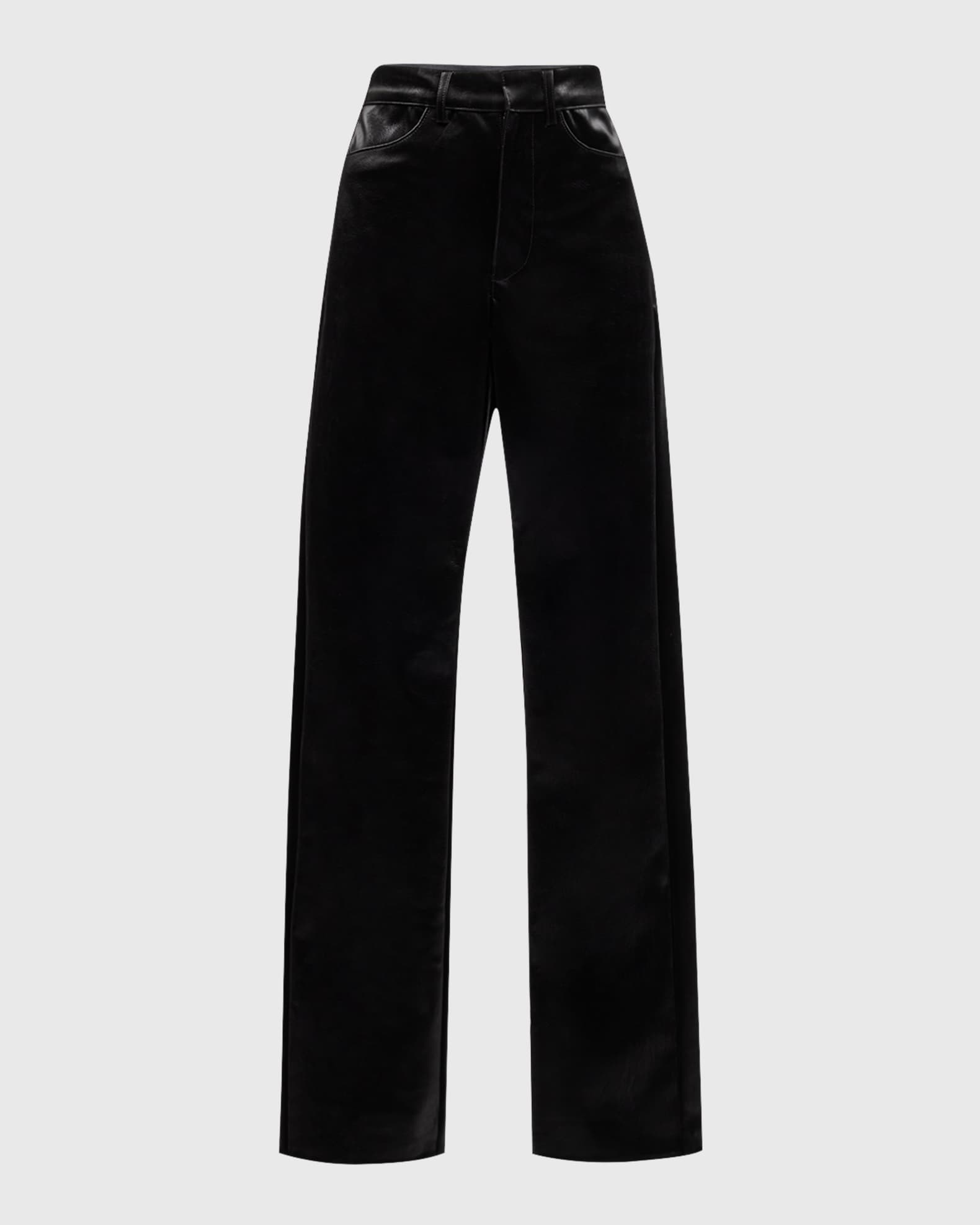 Enza Costa - Soft Faux Leather Straight Leg Pant
