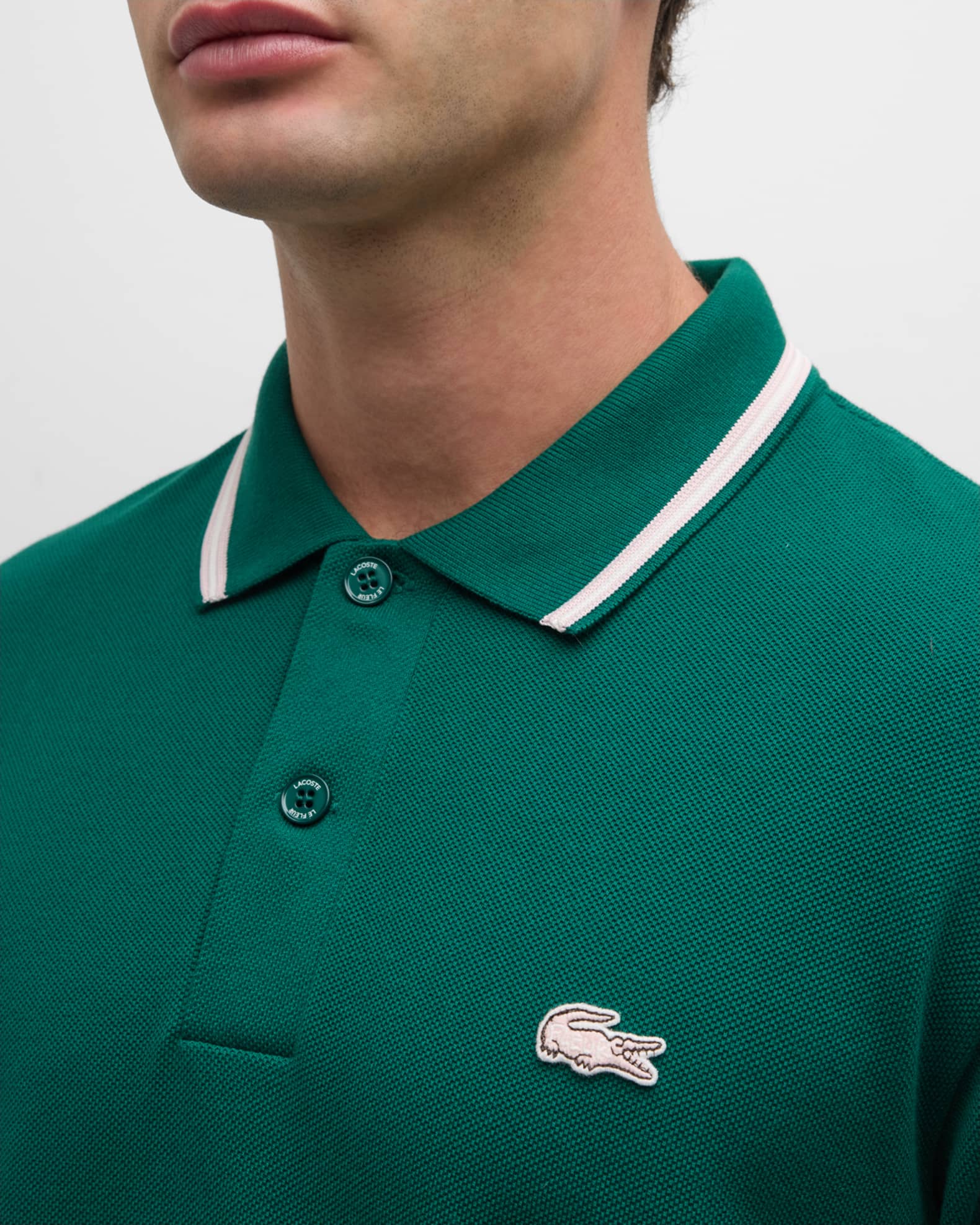 Lacoste tipped polo online