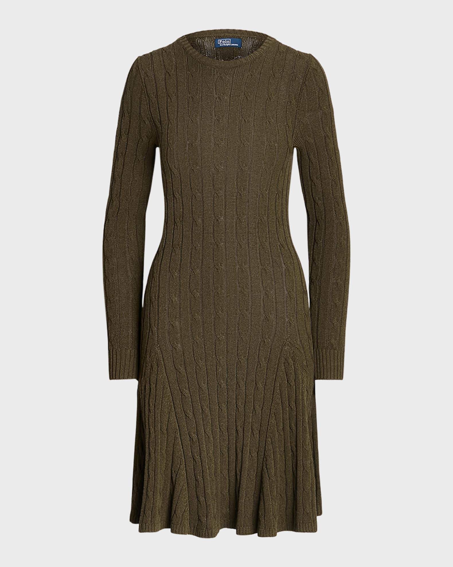 Polo Ralph Lauren Cable Knit Sweater Dress Neiman Marcus