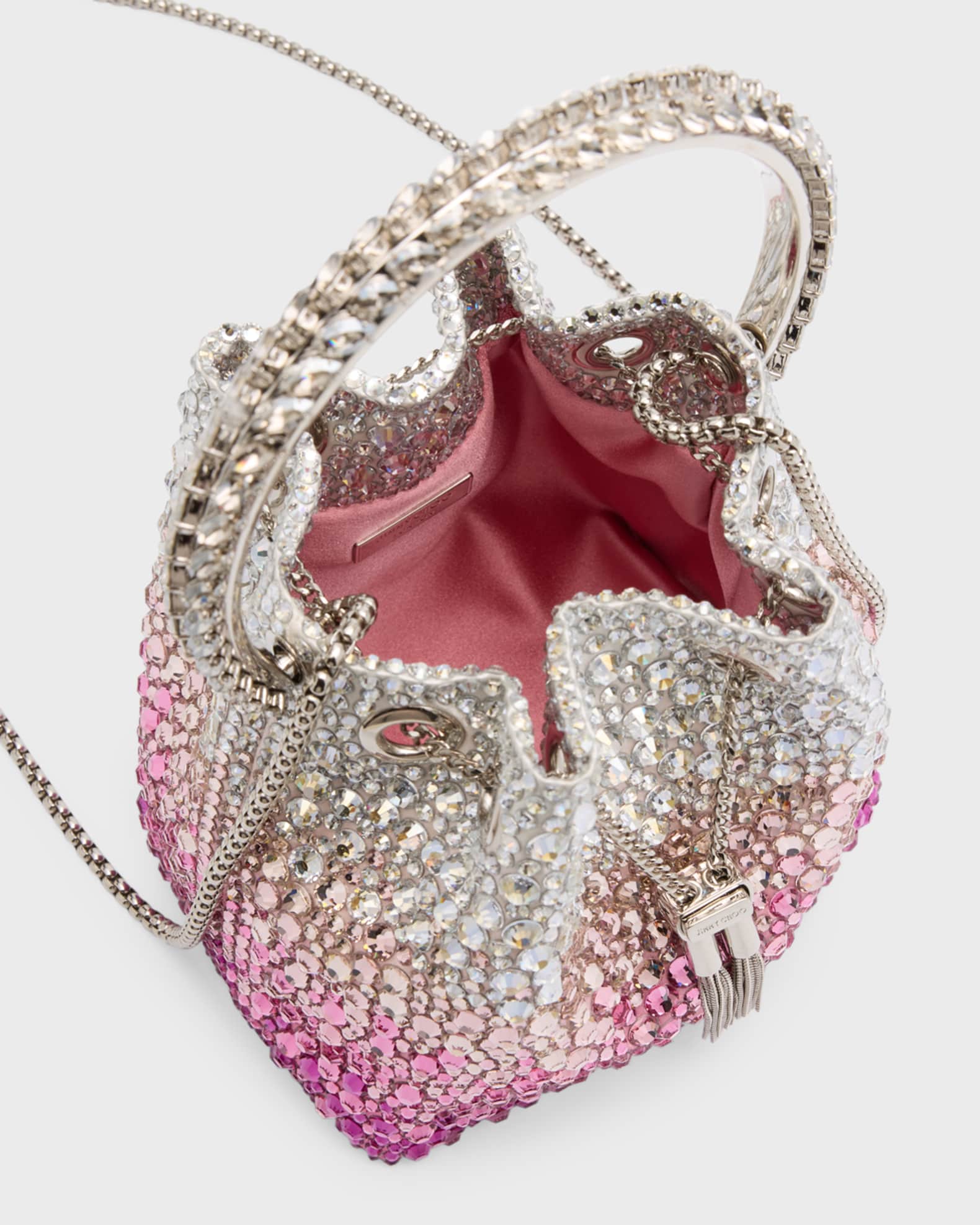 Jimmy Choo Bon Bon Crystal-Embellished Top-Handle Bag | Neiman Marcus