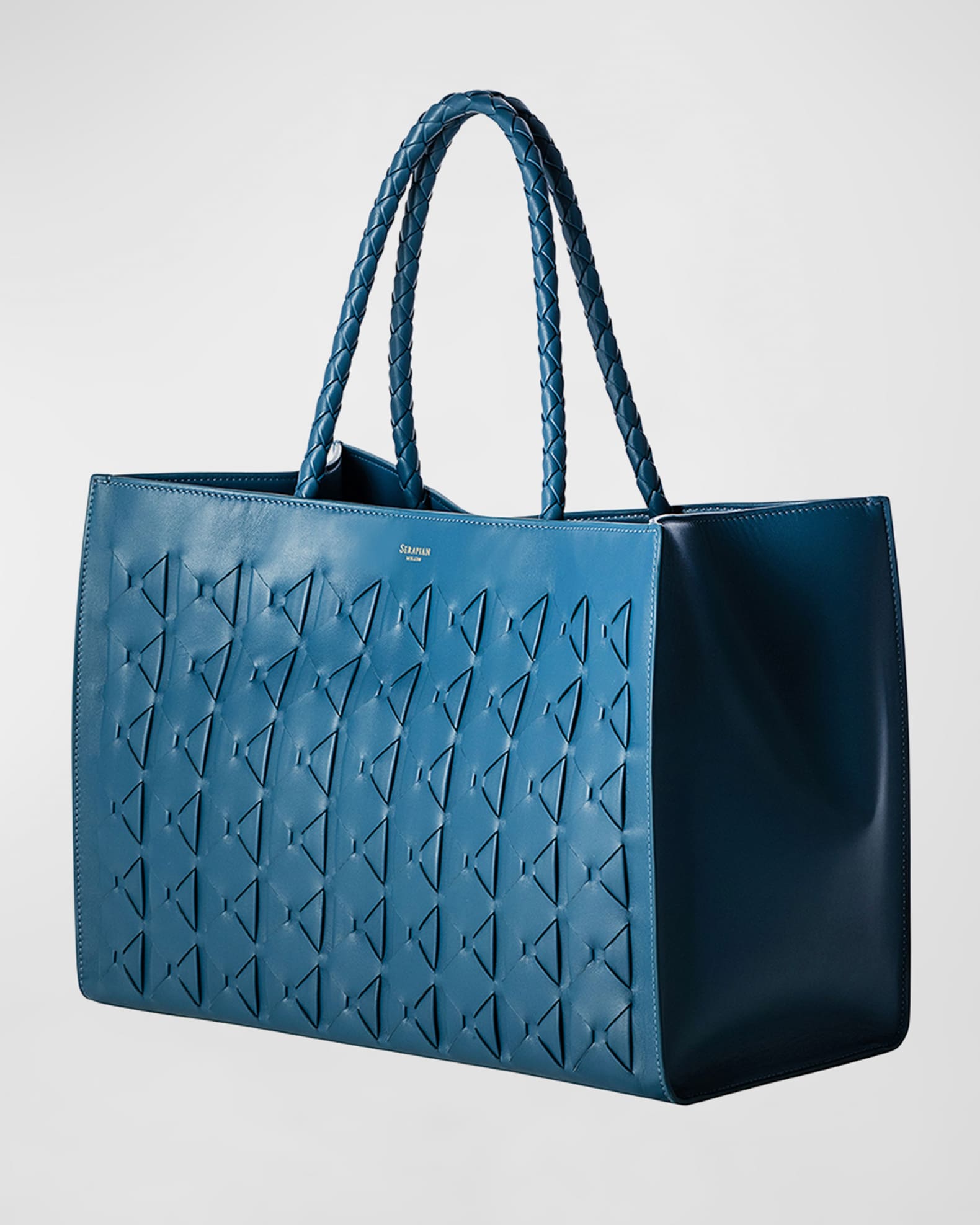 Serapian Mosaic Leather Tote Bag | Neiman Marcus
