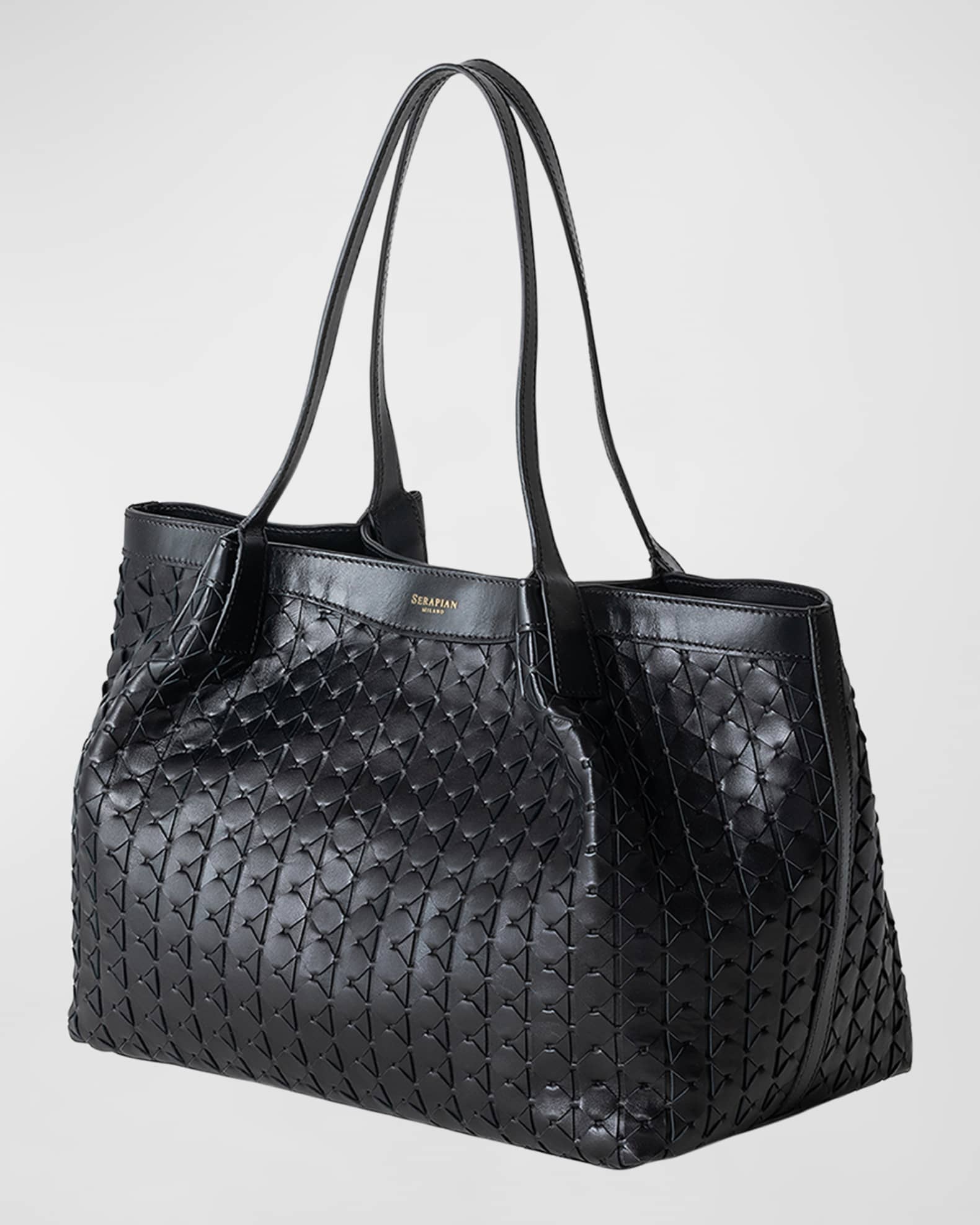 Secret Small Mosaic Leather Tote Bag 1