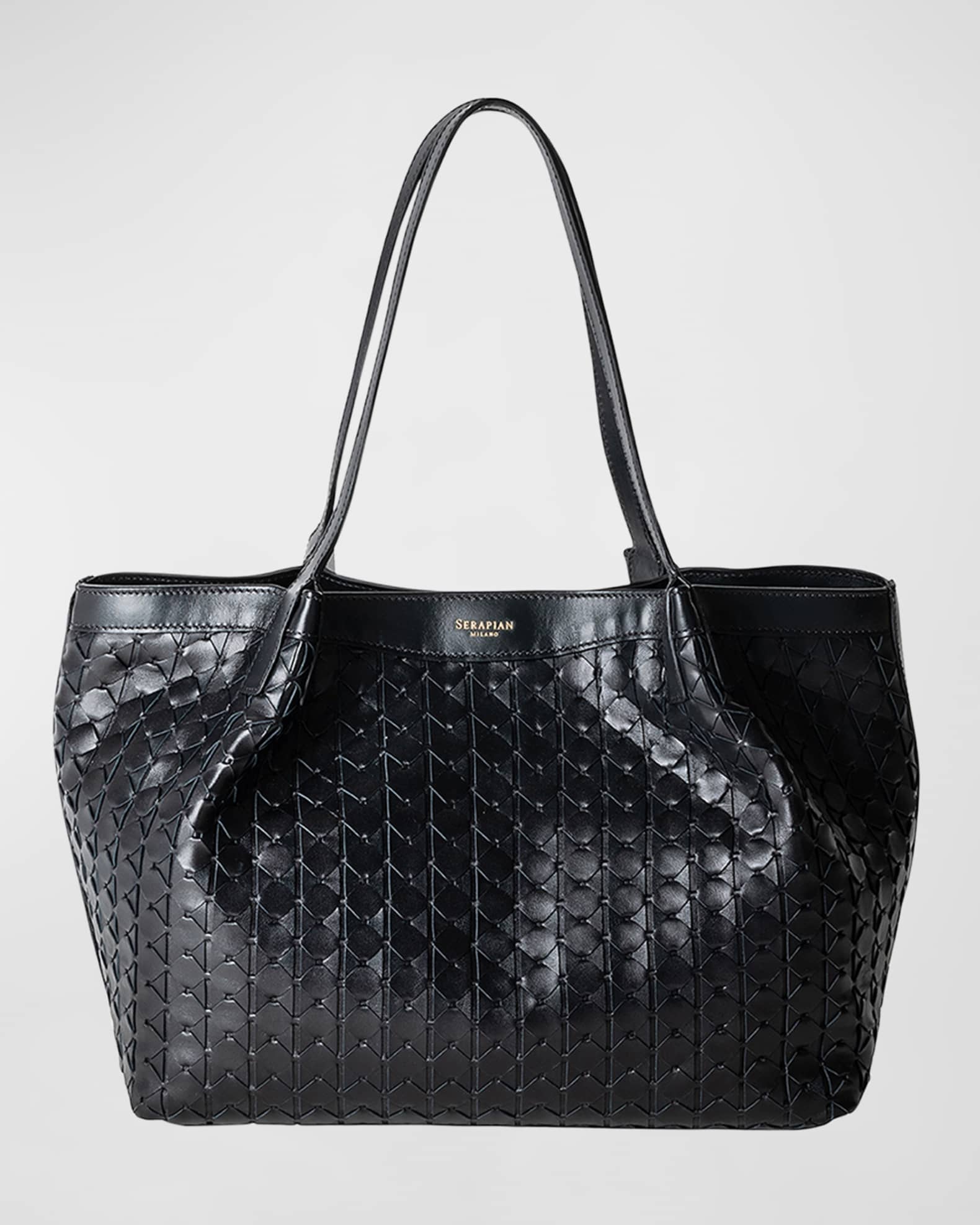 Secret Small Mosaic Leather Tote Bag 0