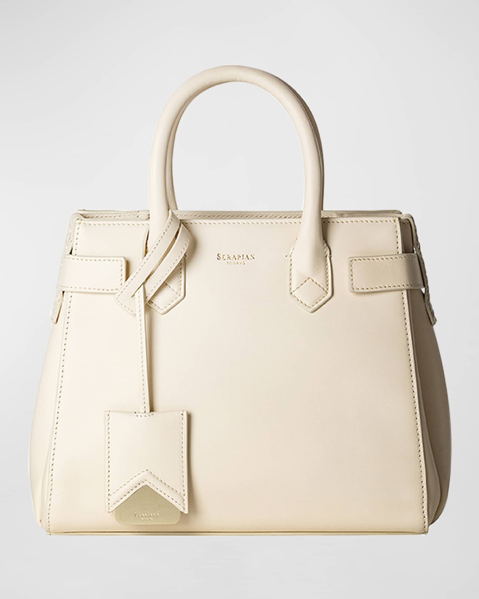 Serapian Meline Leather Top-Handle Bag | Neiman Marcus