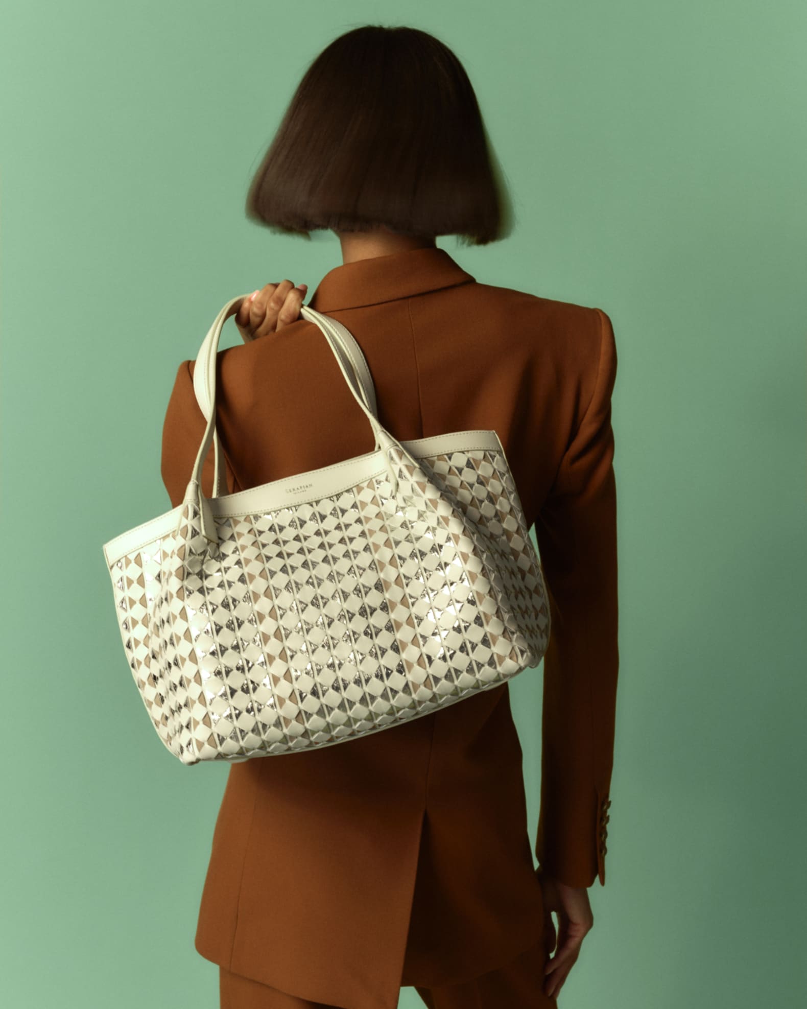 Snakeskin tote shoulder bag 2025