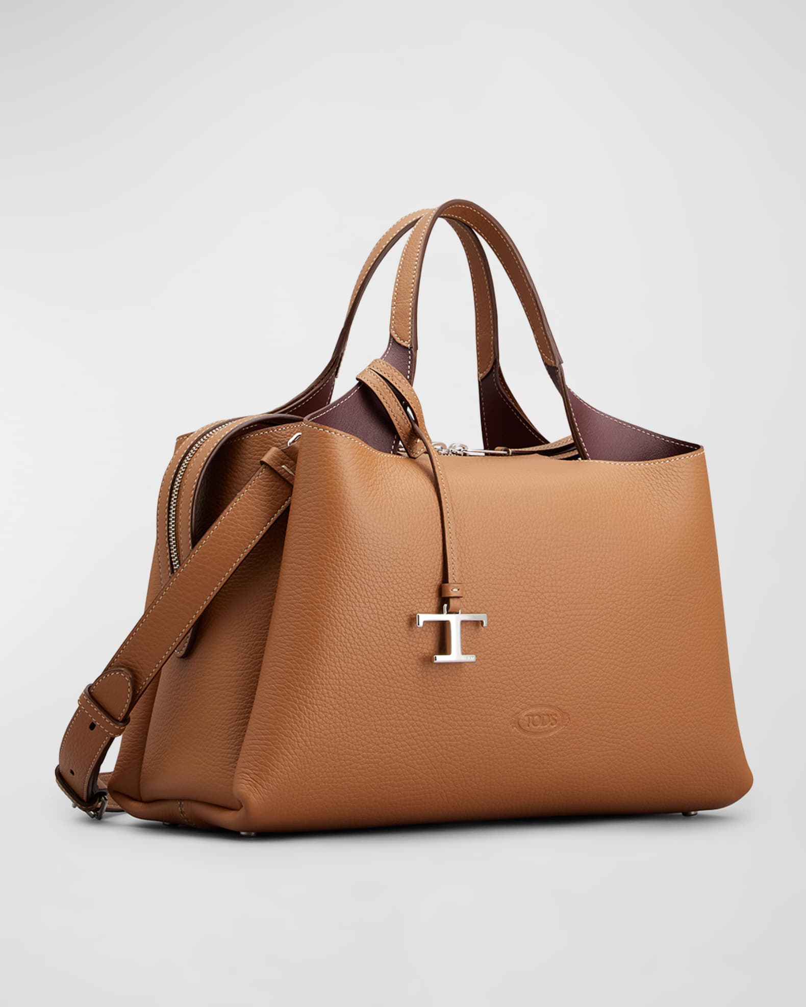 【TOD'S】TOP HANDLE BAG Tod's East-West Leather Top-Handle Bag | Neiman Marcus