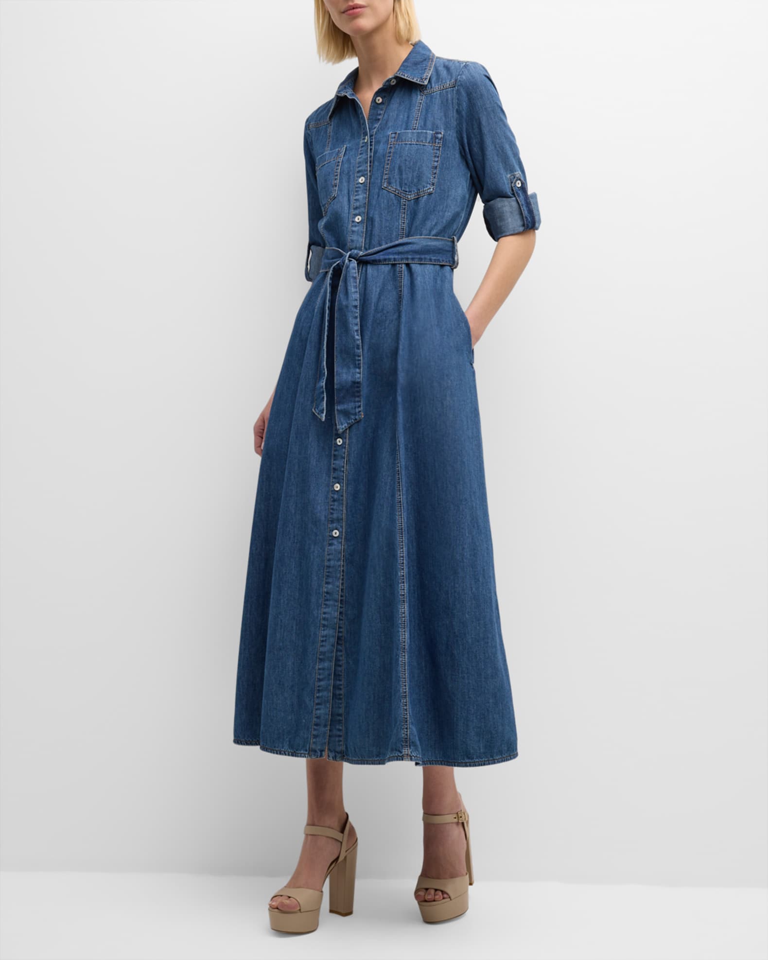 Ellezarra denim shirt dress online