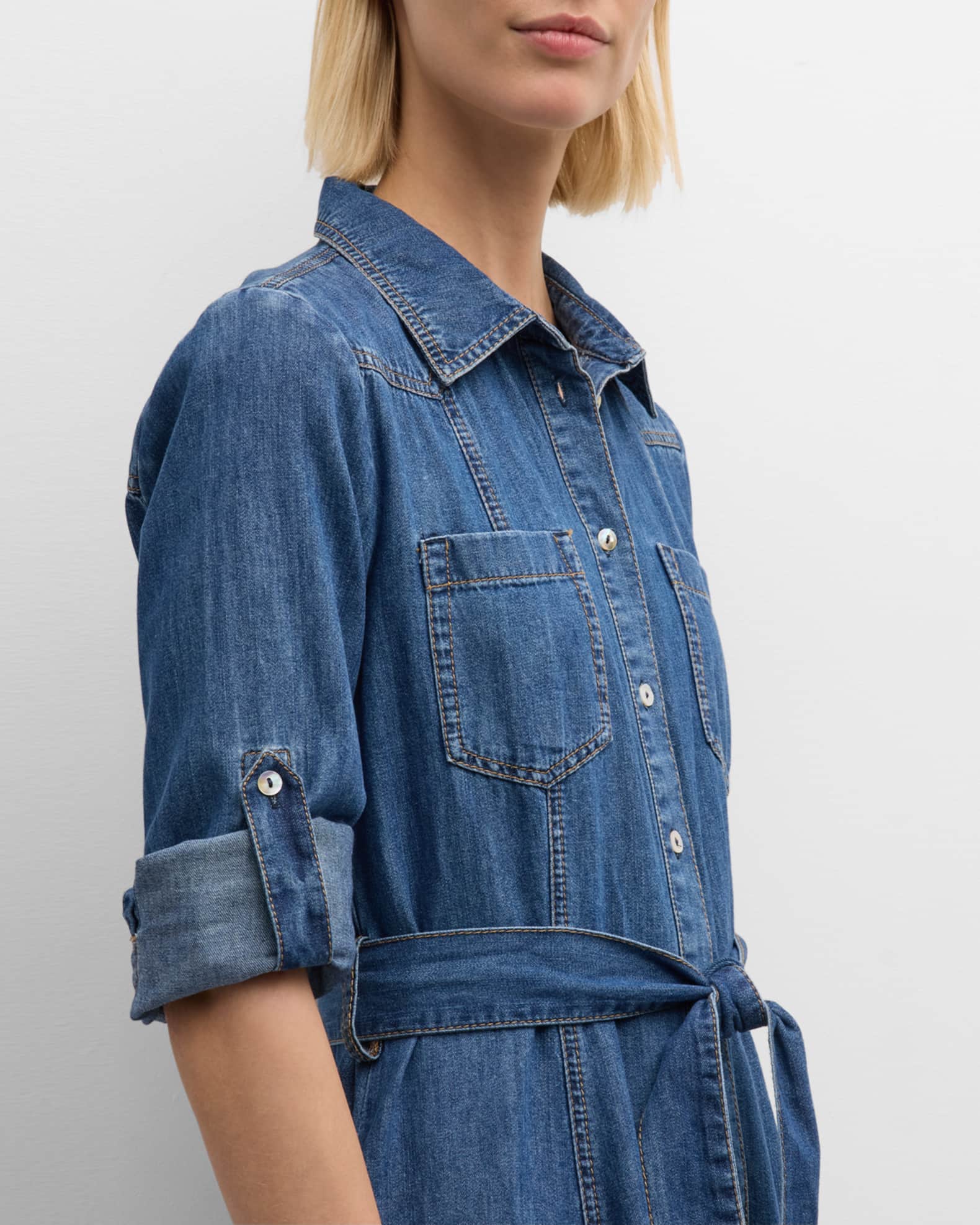 Ellezarra denim top shirt dress