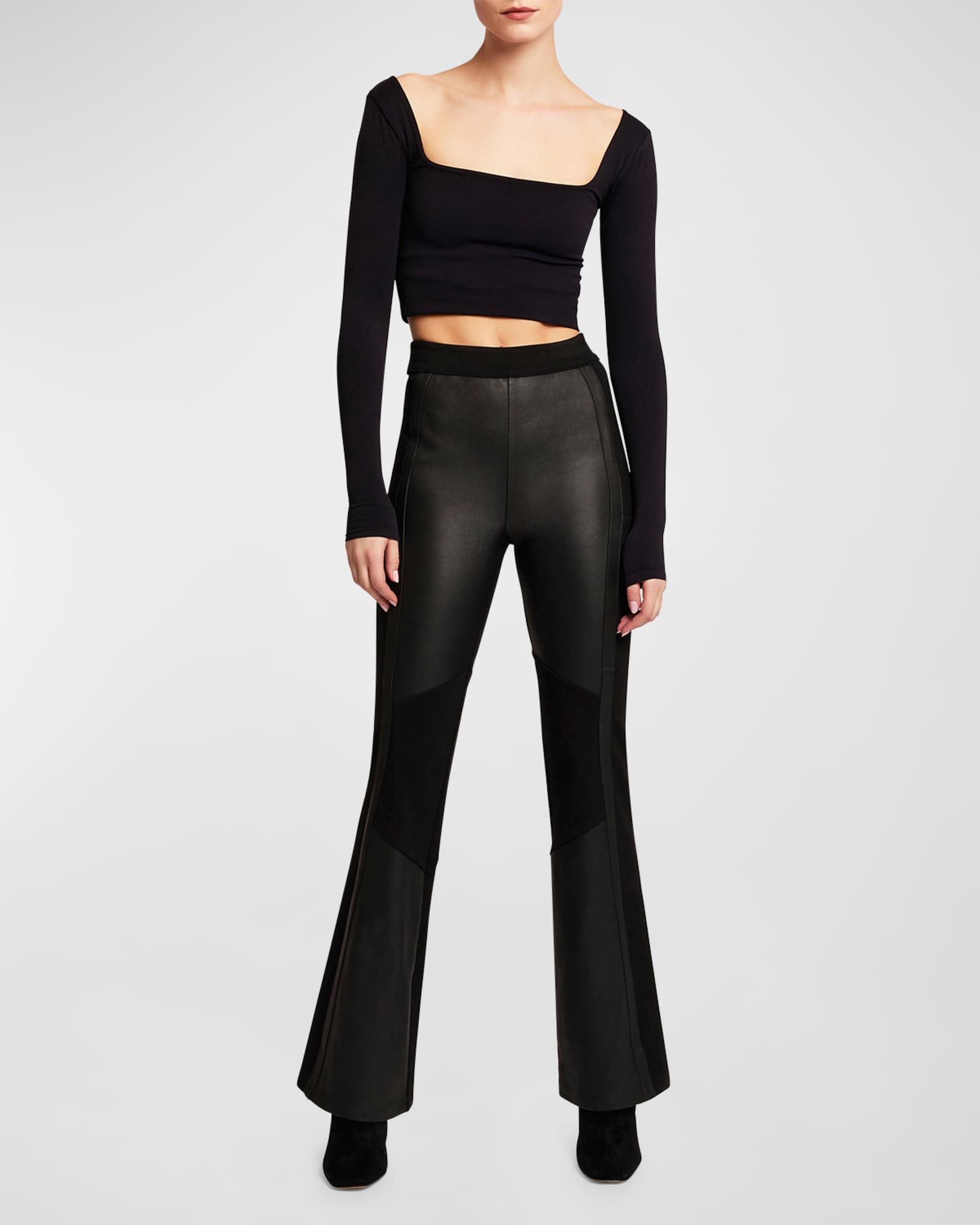 SNAP PONTE PANT WITH HOTFIX NOUVEAU NOIR