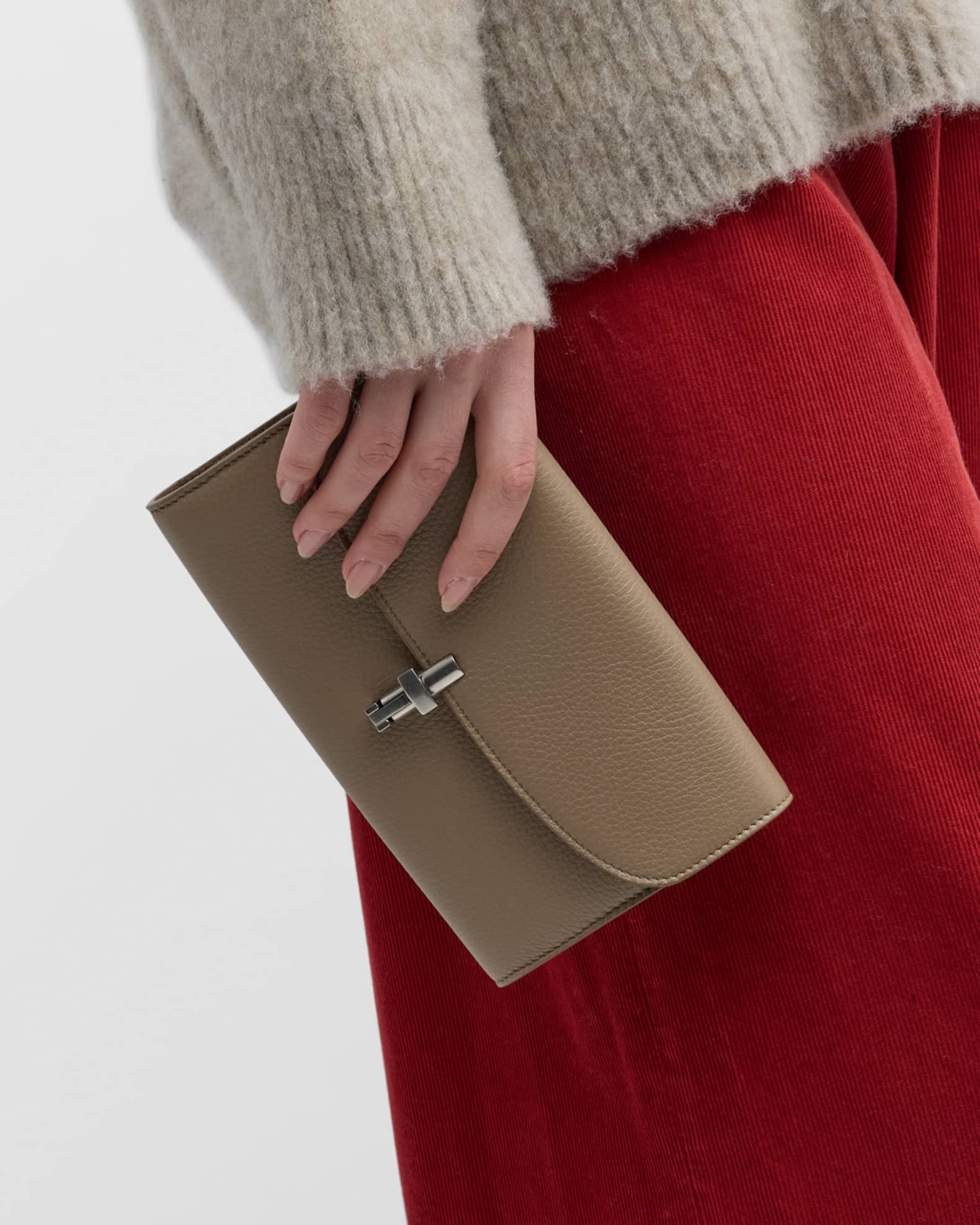 THE ROW Sofia Continental Wallet in Lux Grained Calfskin | Neiman Marcus
