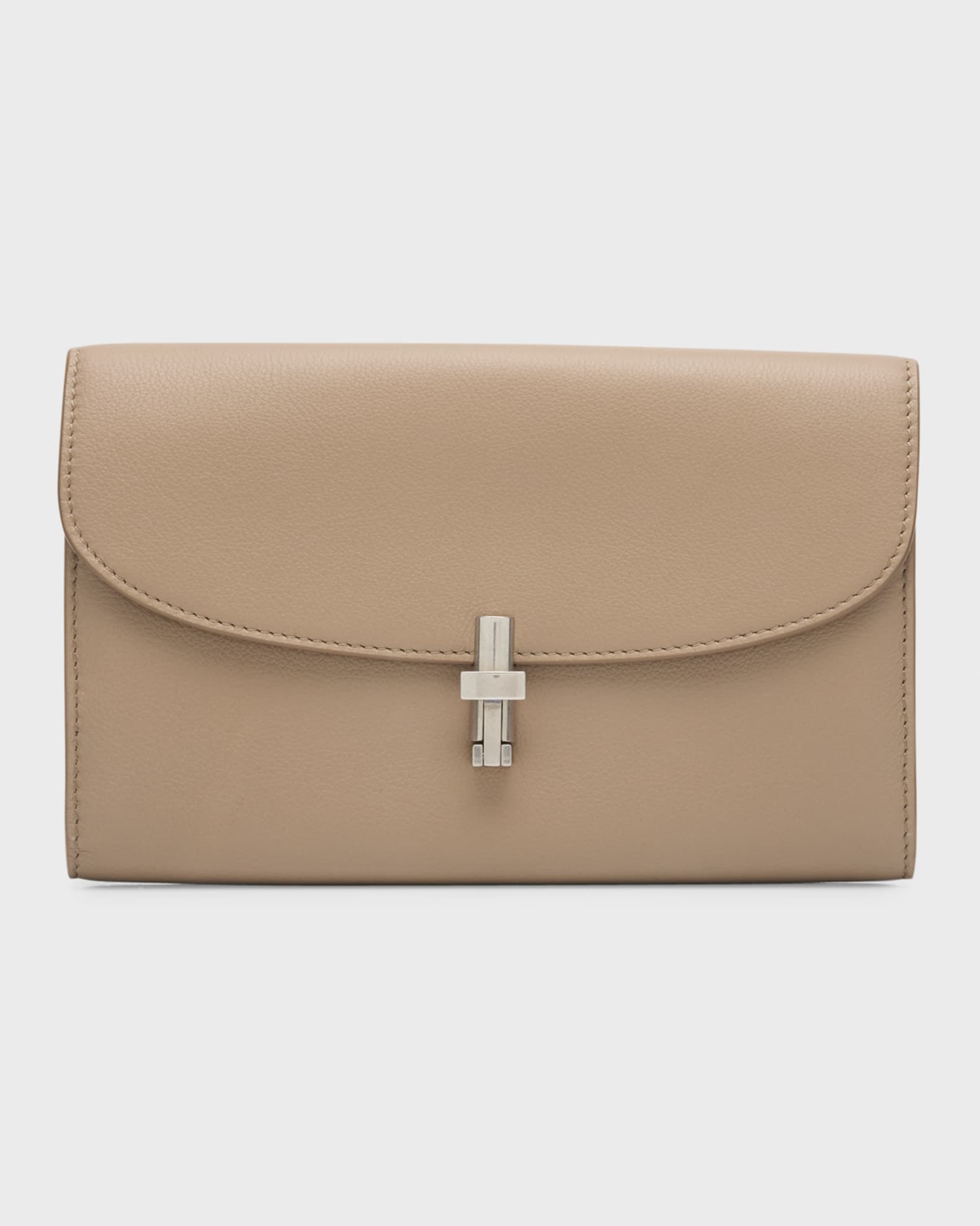 The Row Sofia Compact Wallet In Chocolate In Deep Brown - 25% Off |  Editorialist