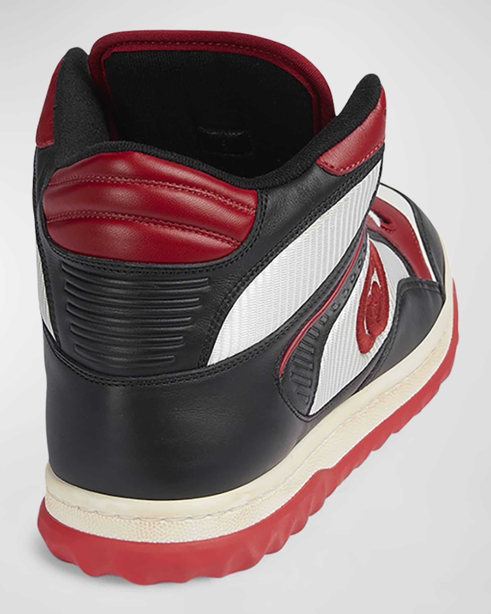 Gucci Men's MAC 80 Embroidered High-Top Sneakers | Neiman Marcus
