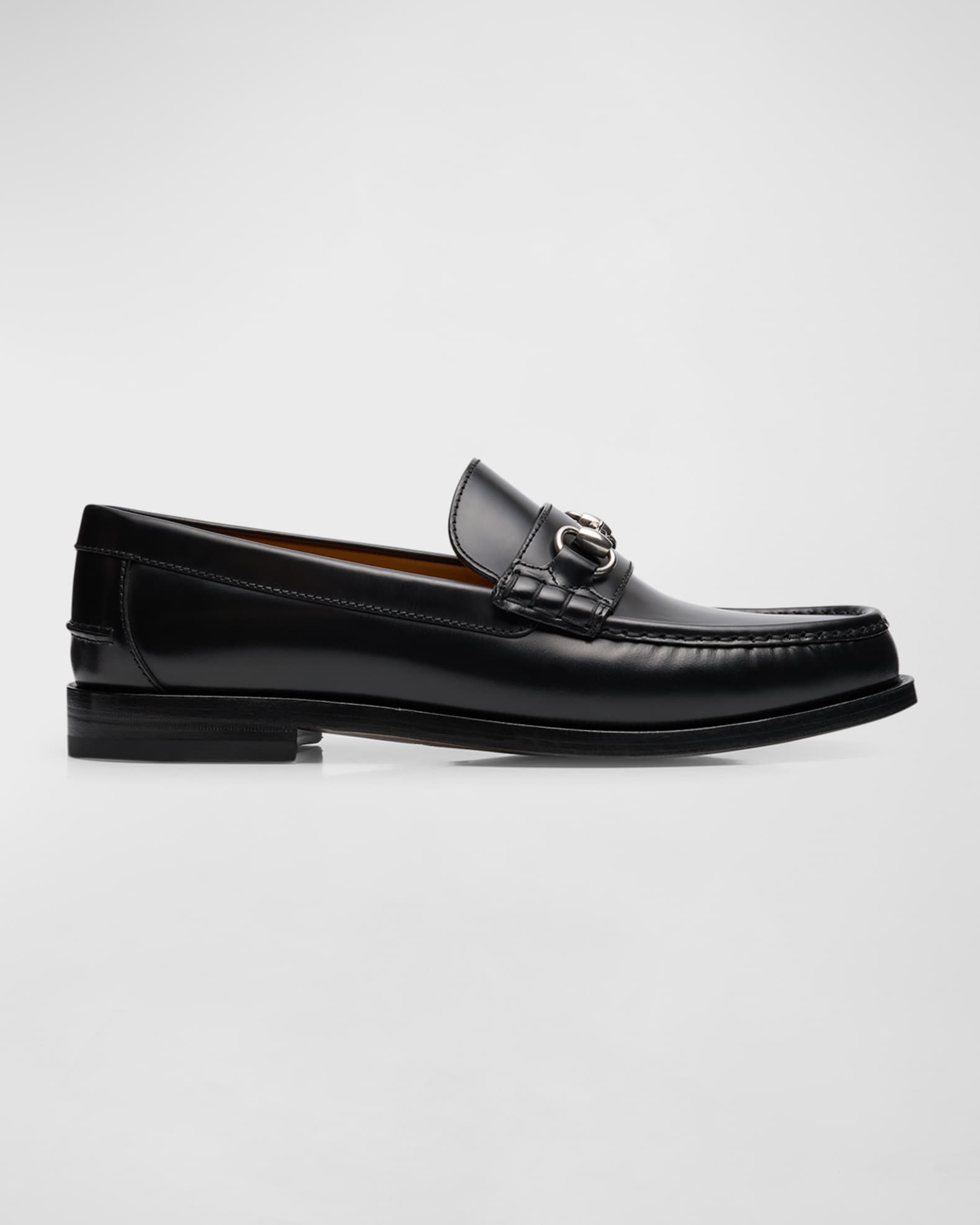 Gucci Men's Kaveh Leather Bit Loafers