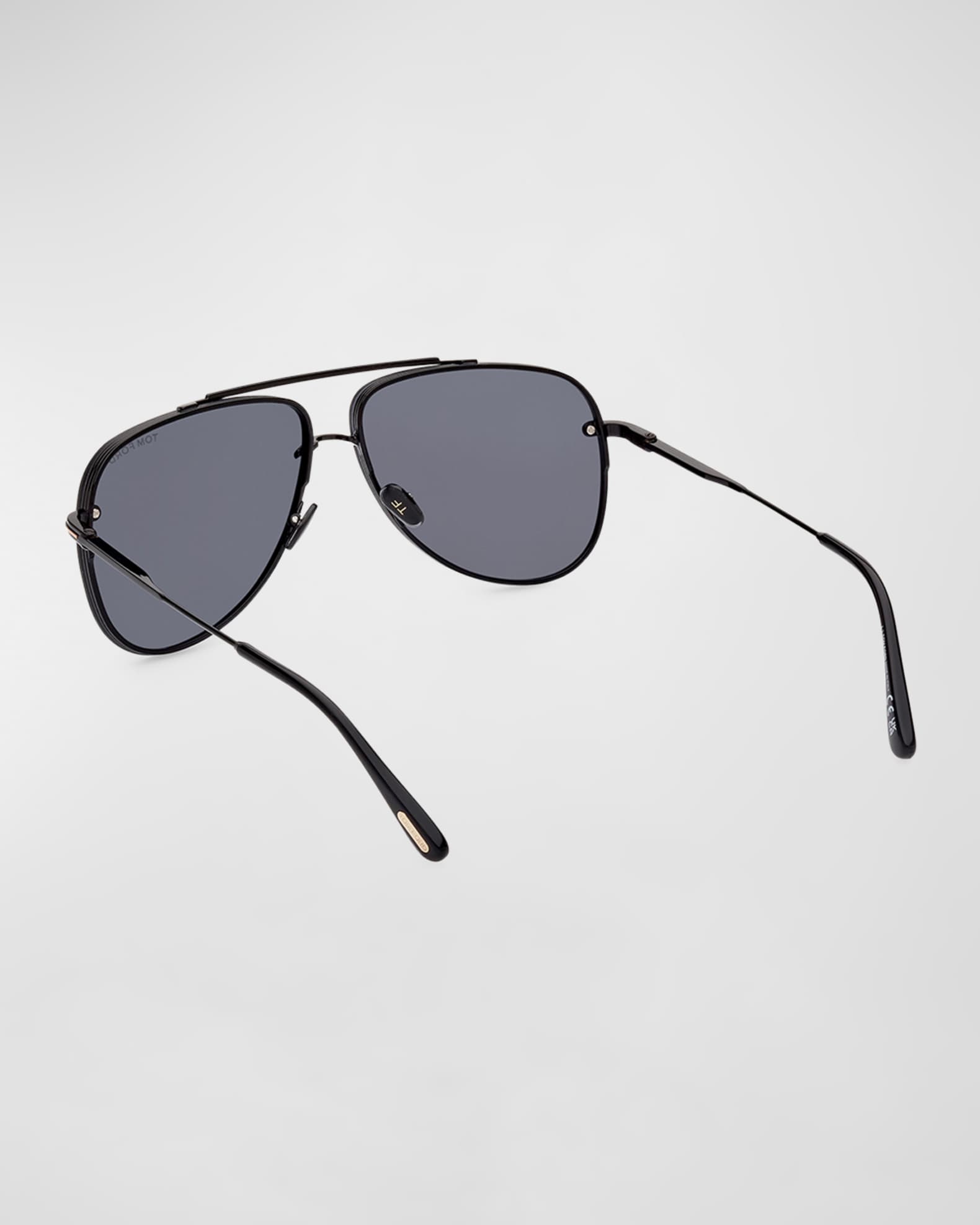 TOM FORD Men's Leon Metal Aviator Sunglasses | Neiman Marcus