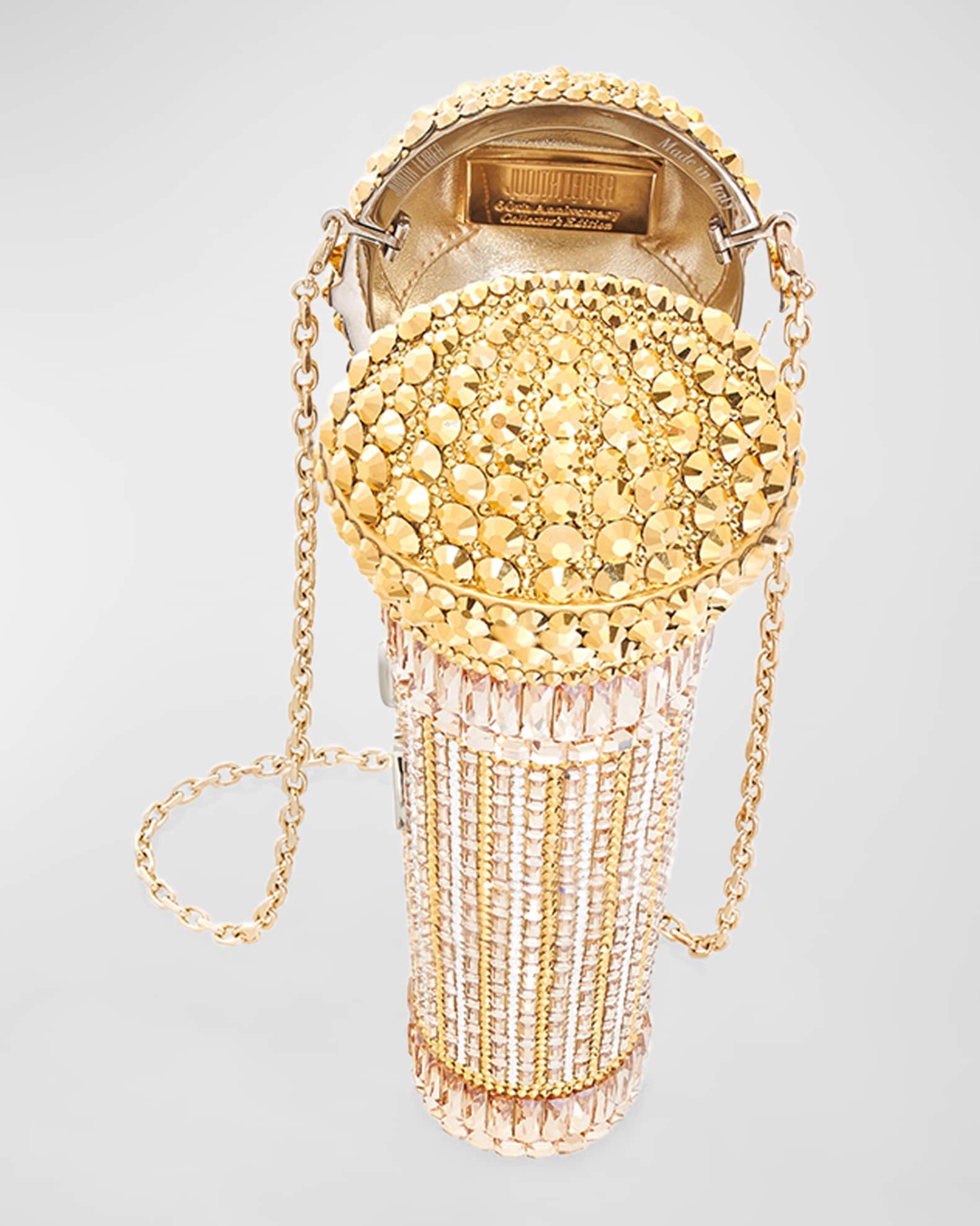 Judith Leiber Couture Diva Microphone Crystal Clutch Bag | Neiman