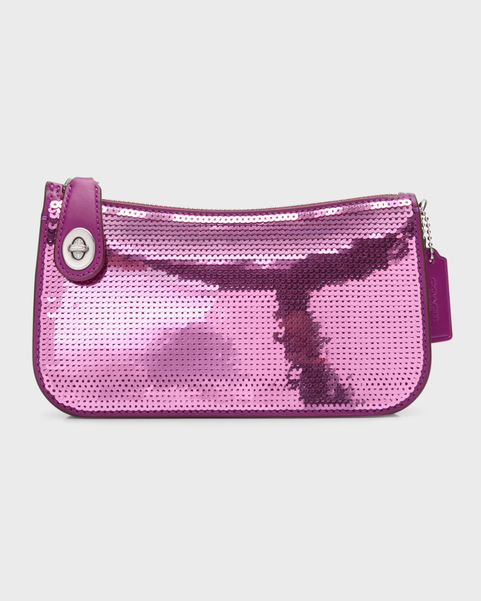Coach Penn Metallic Sequin Shoulder Bag | Neiman Marcus