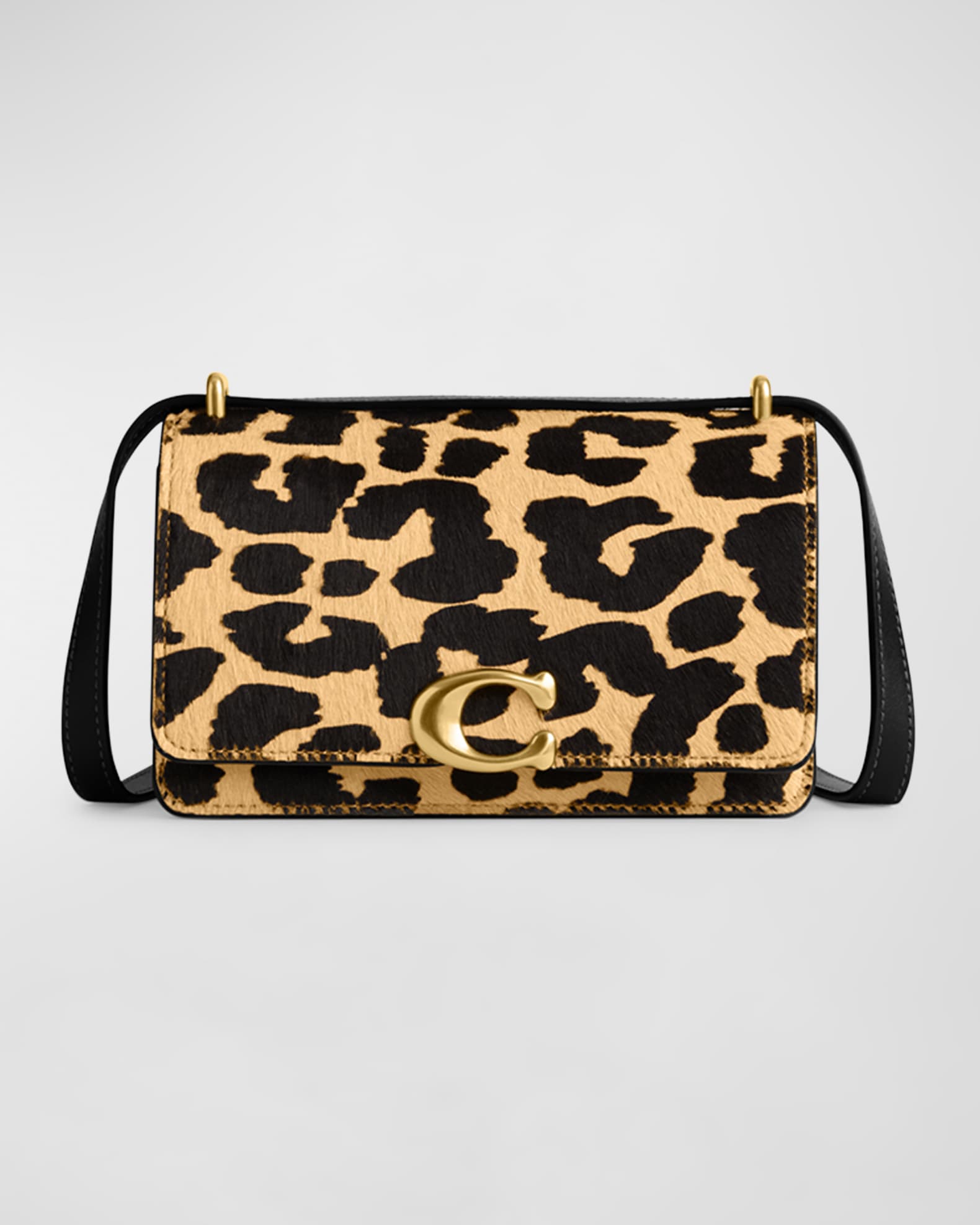 COACH Shoulder Cassie Leopard Print Crossbody Bag