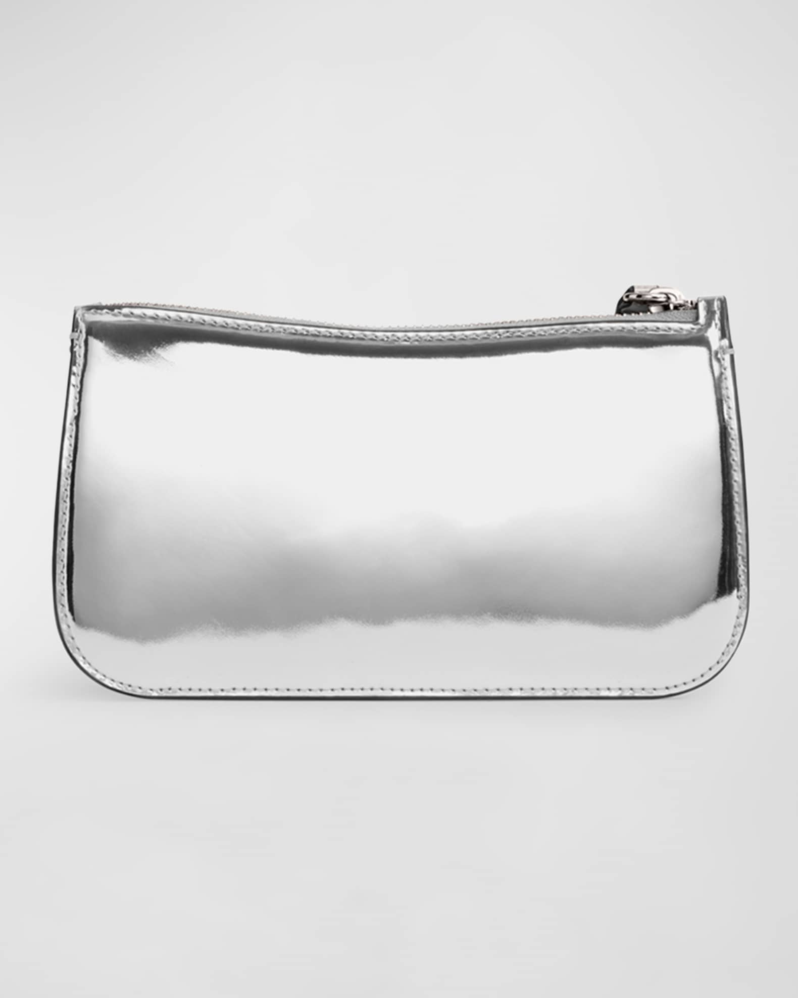 COACH Penn Shoulder Bag In Silver Metallic in White