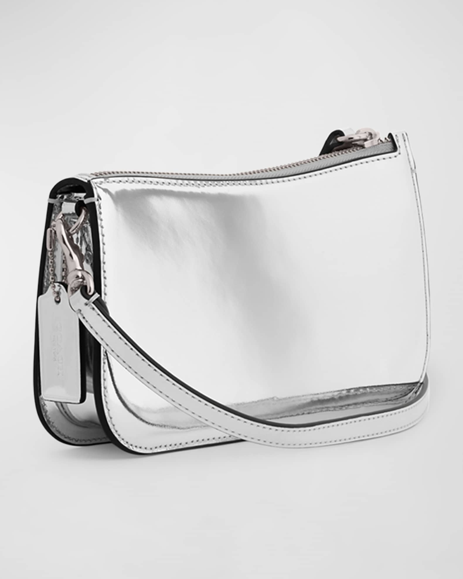 Coach Penn Metallic Leather Shoulder Bag Neiman Marcus