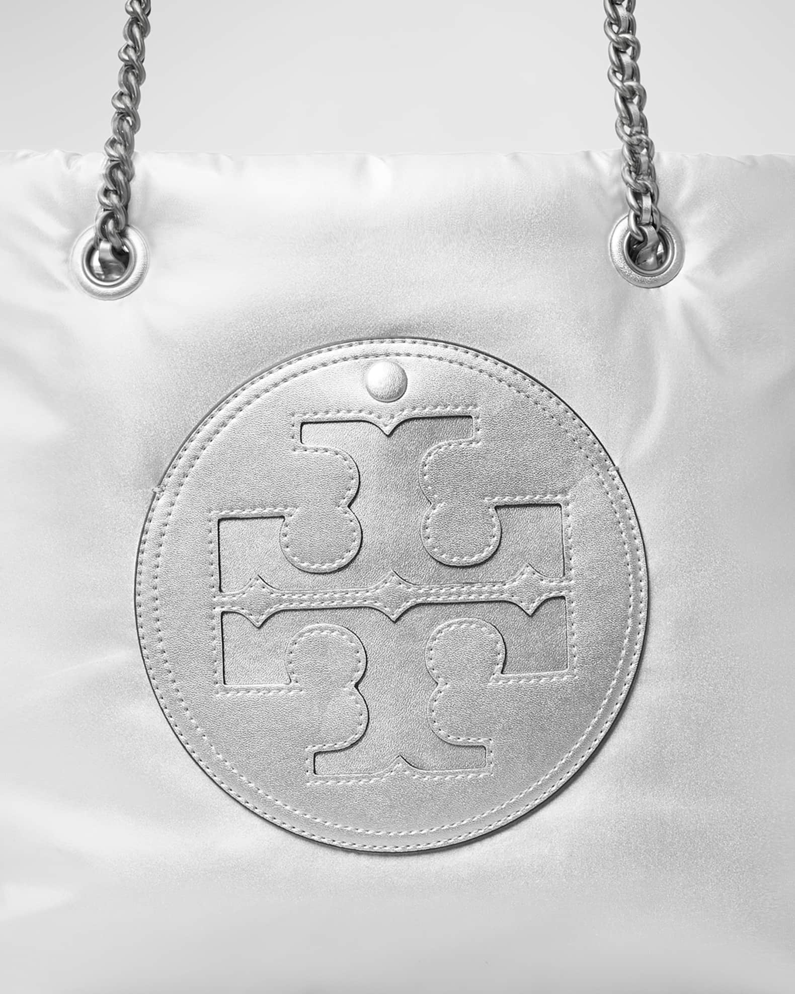 Tory Burch Ella Metallic Puffy Chain Tote Bag Neiman Marcus