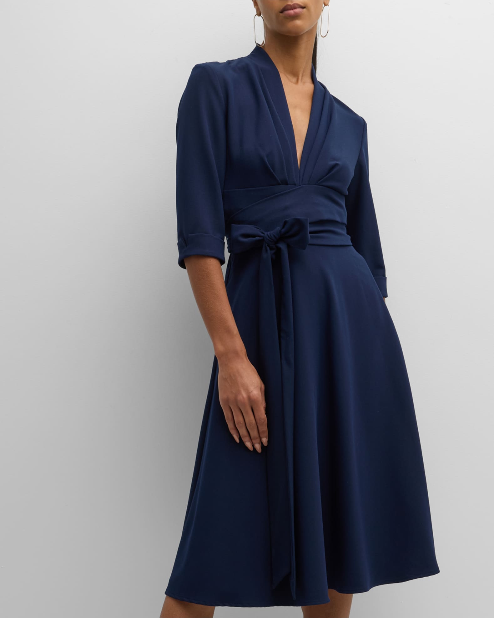 Graceful Halo Midi Dress