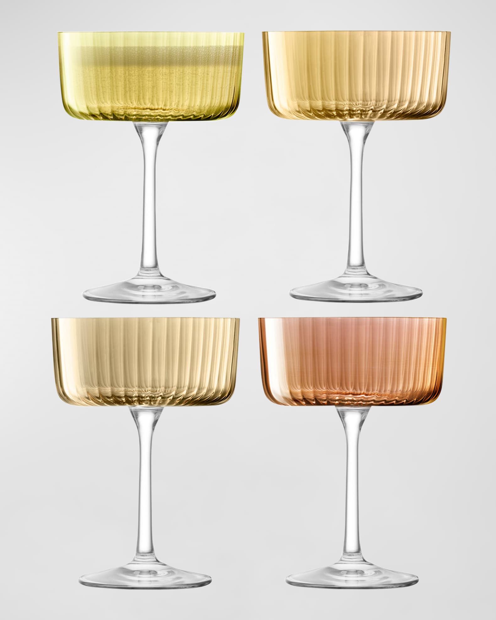 Gems Champagne/Cocktail Glasses, Set of 4 0