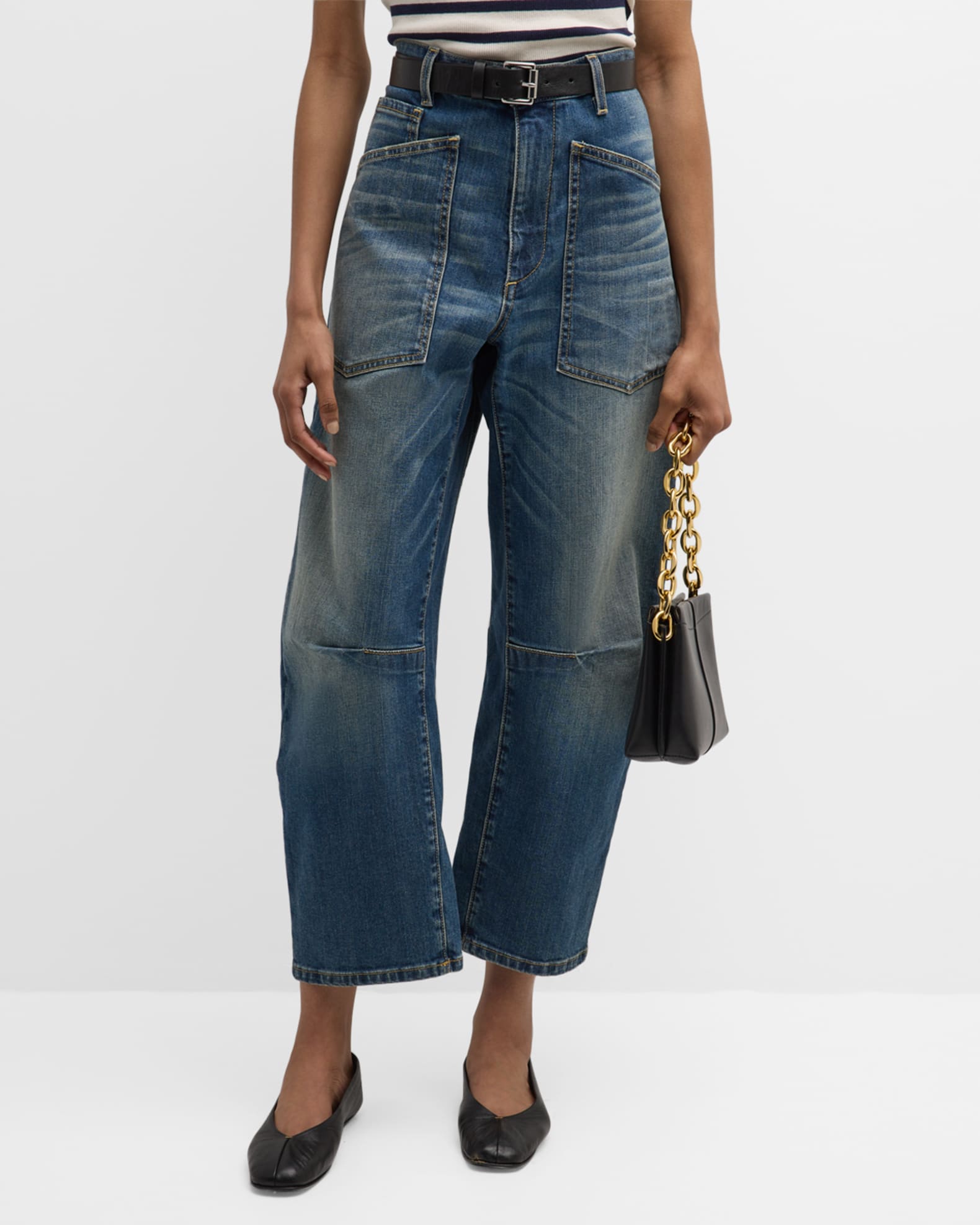 Shon Cropped Jeans 1