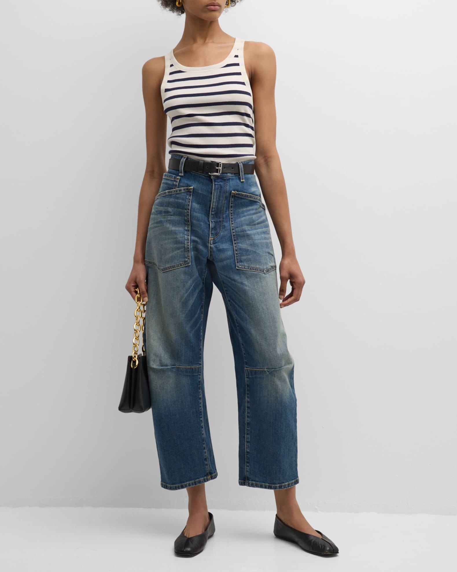 デニム・ジーパン NILI LOTAN Shon straight leg jeans NILI LOTAN Shon Jeans – blu29
