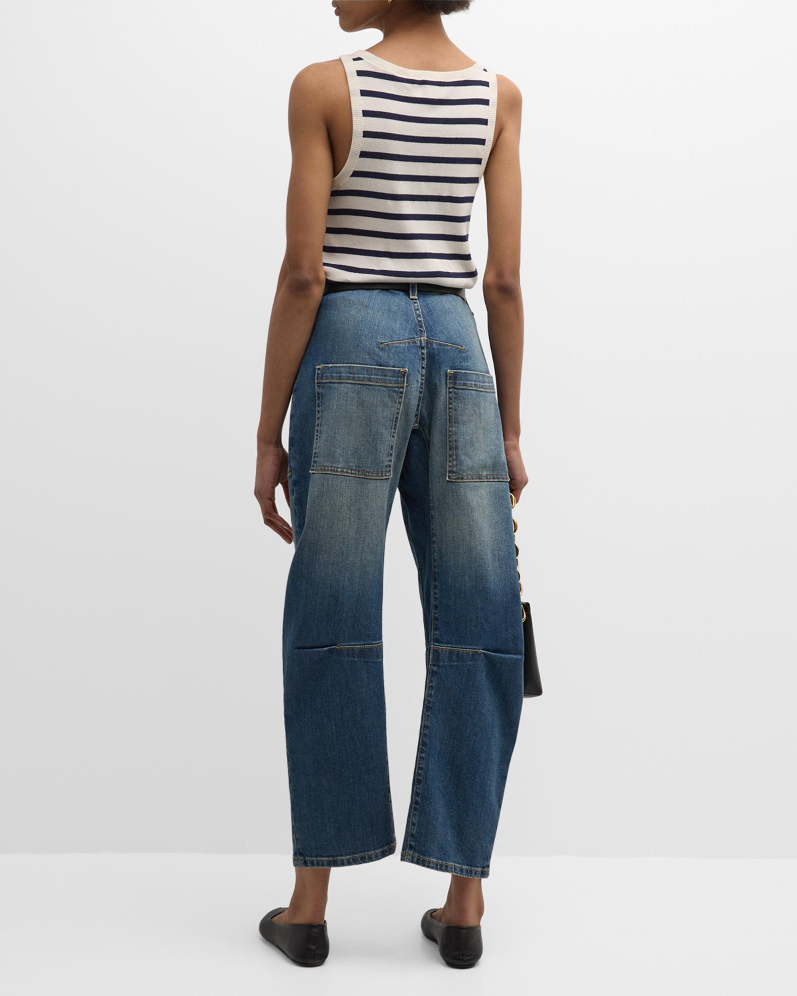 Nili Lotan Shon Cropped Jeans | Neiman Marcus
