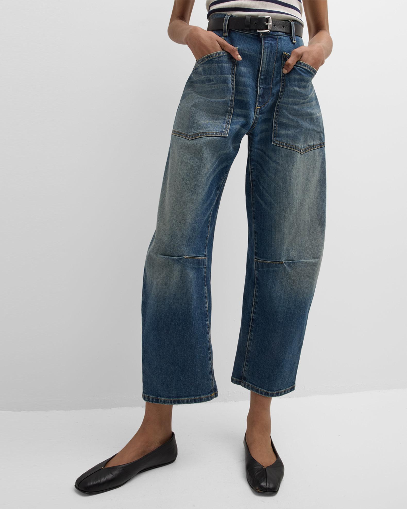 Nili Lotan Shon Cropped Jeans | Neiman Marcus