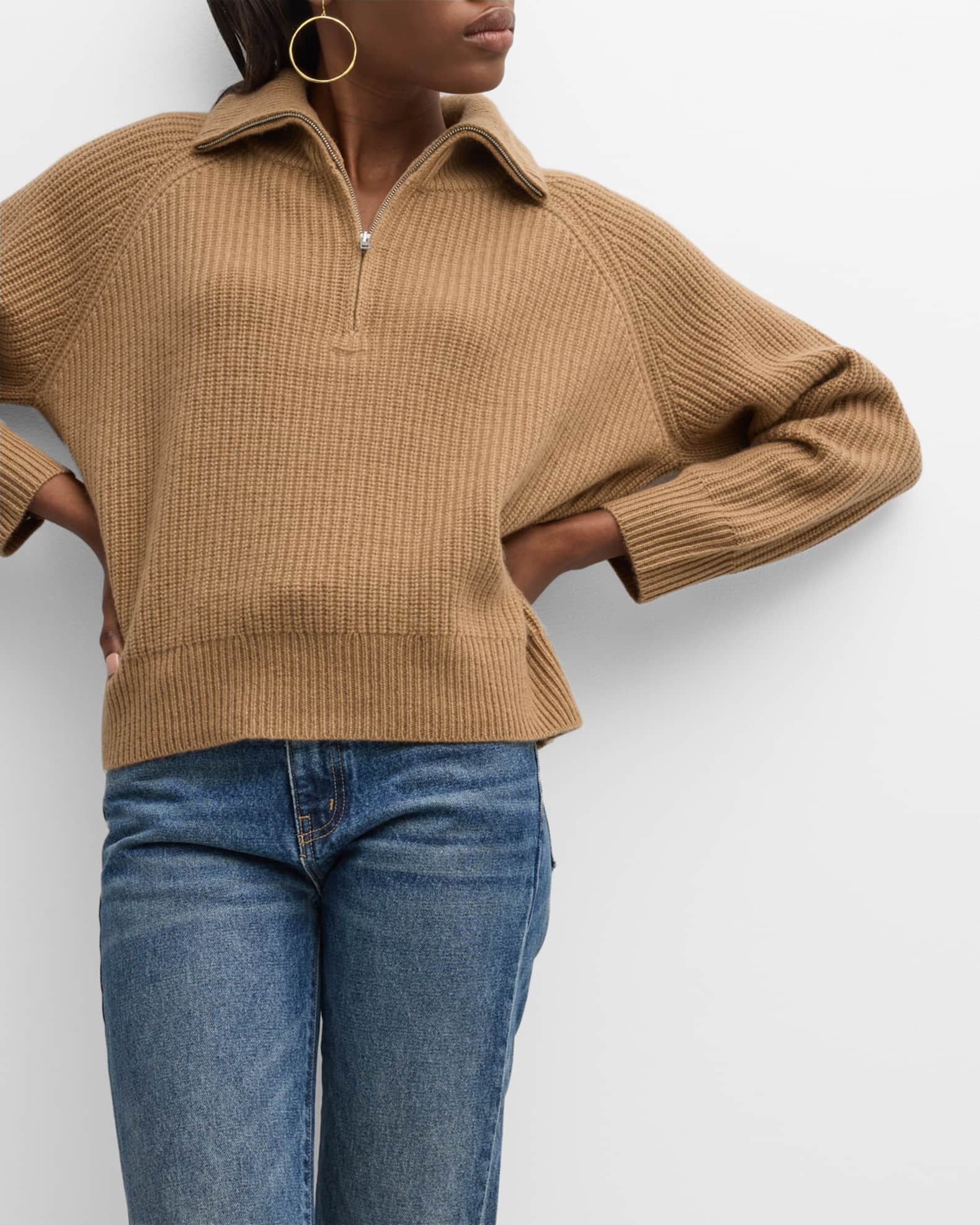 Nili Lotan Garza High-Neck Cashmere Sweater | Neiman Marcus