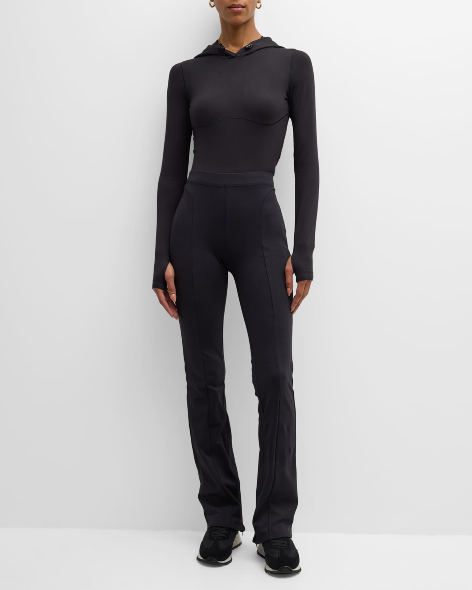 Alo Yoga High-Waist Zip It Flare Leggings | Neiman Marcus