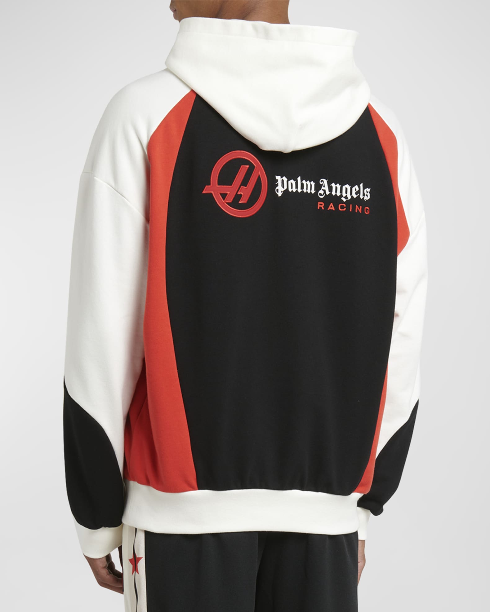 Palm Angels Men's Colorblock Monogram Racing Hoodie | Neiman Marcus