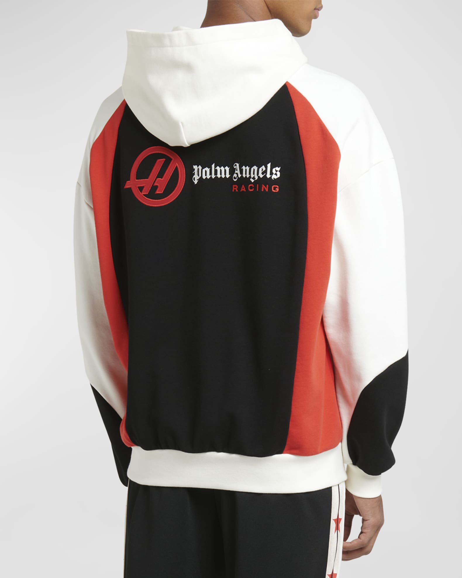 Palm Angels Men's Colorblock Monogram Racing Hoodie | Neiman Marcus