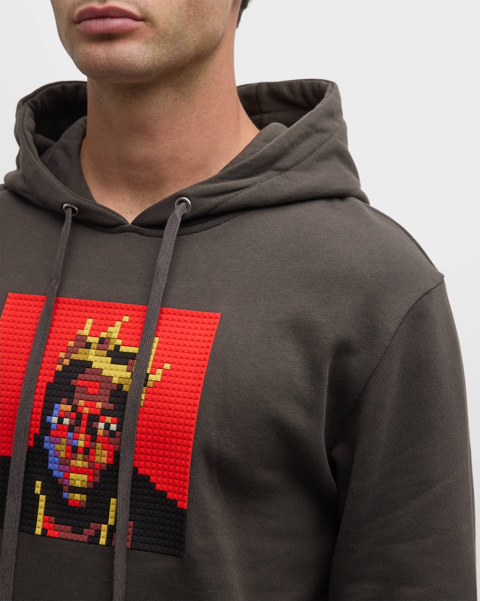 Shop Mostly Heard Rarely Seen 8-Bit Oger Pixelated Graphic Cotton Hoodie