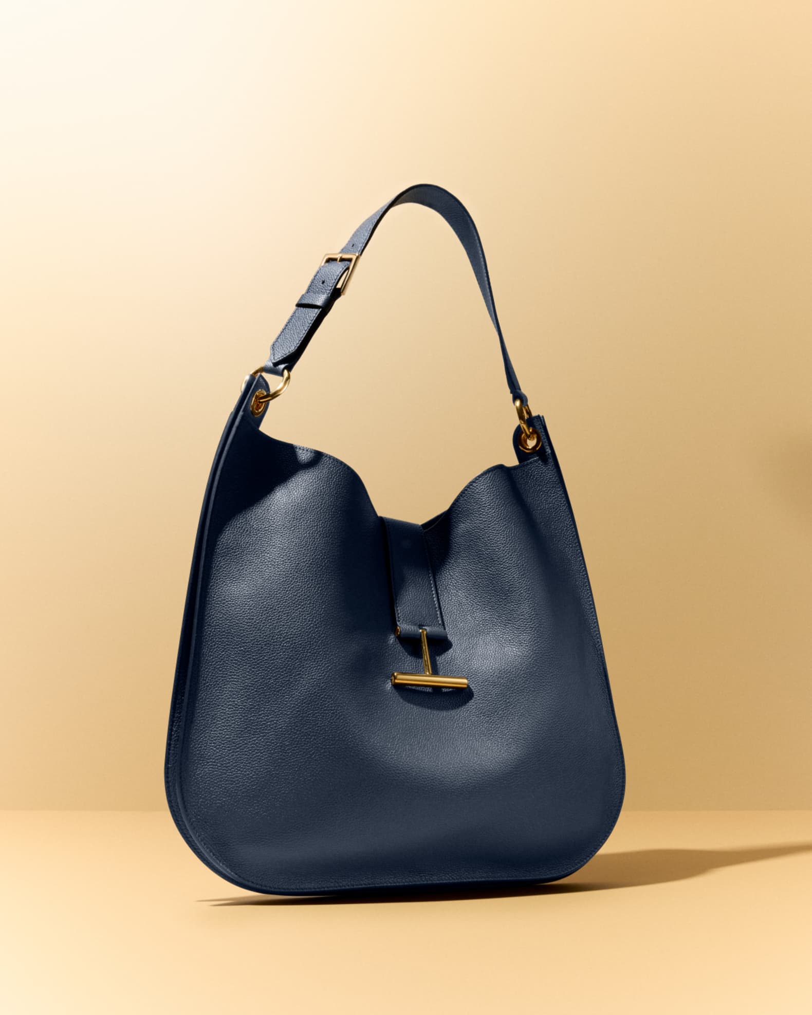 TOM FORD Tara Large Hobo Crossbody in Grained Leather Neiman Marcus