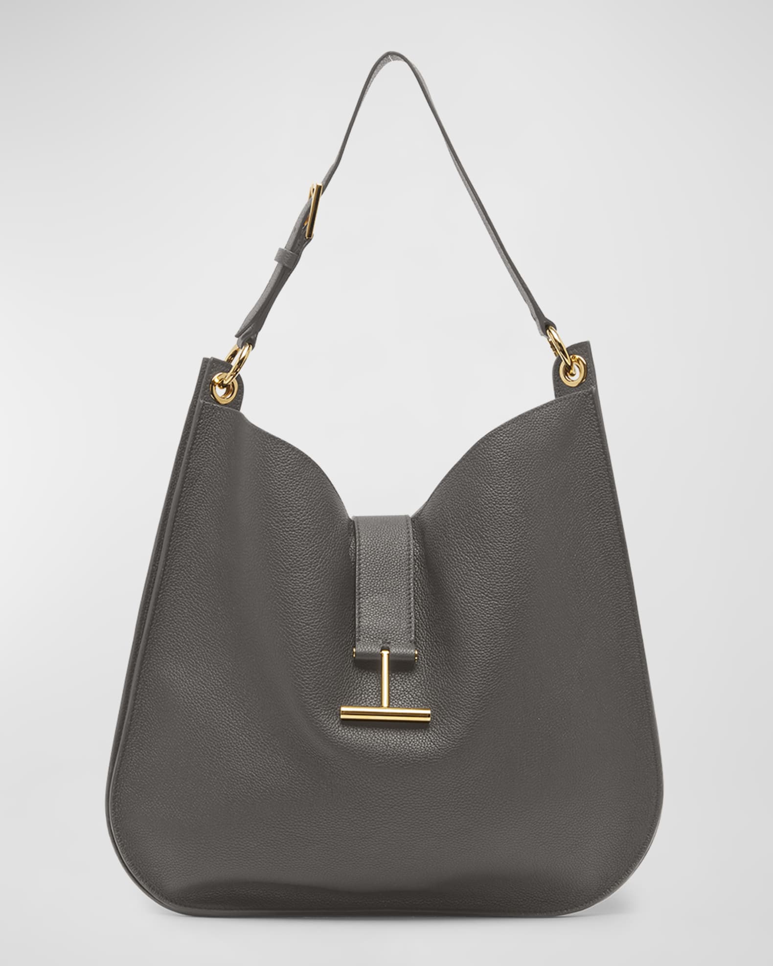 Tara Large Hobo Crossbody in Grained Leather | Neiman Marcus