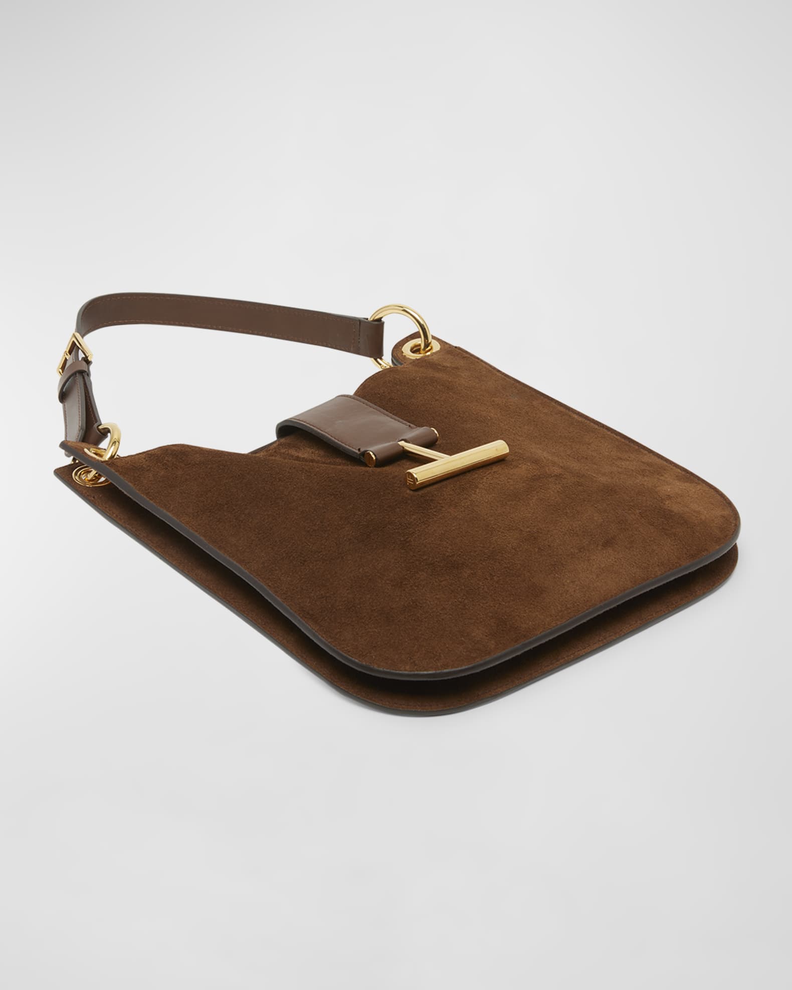 Tara Small Hobo Crossbody in Suede 1