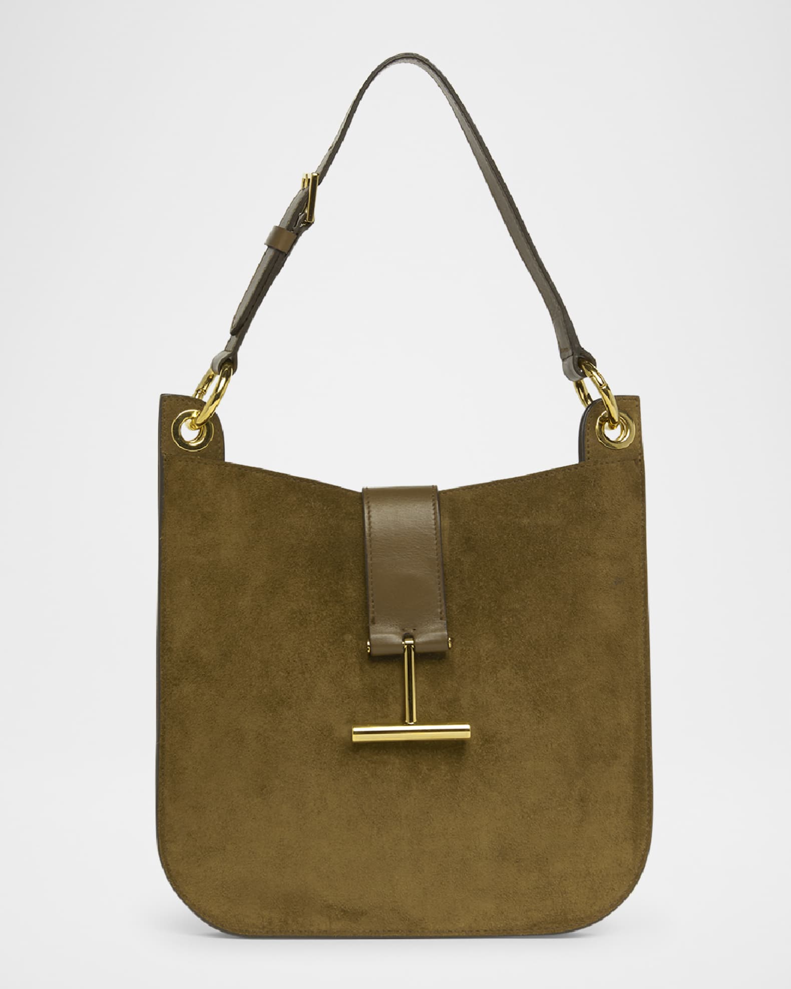 Tara Small Hobo Crossbody in Suede 0
