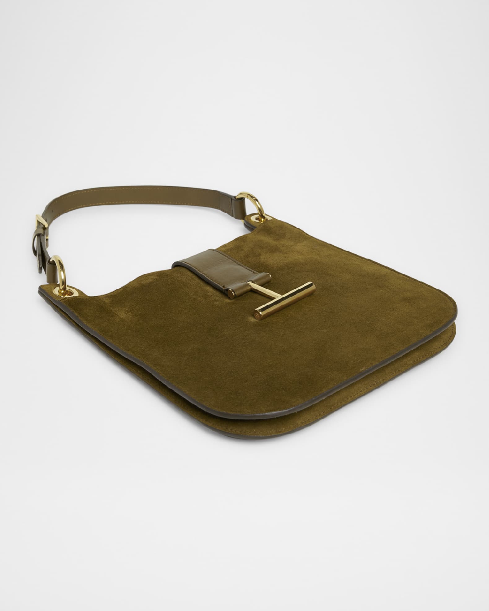 Tara Small Hobo Crossbody in Suede 1