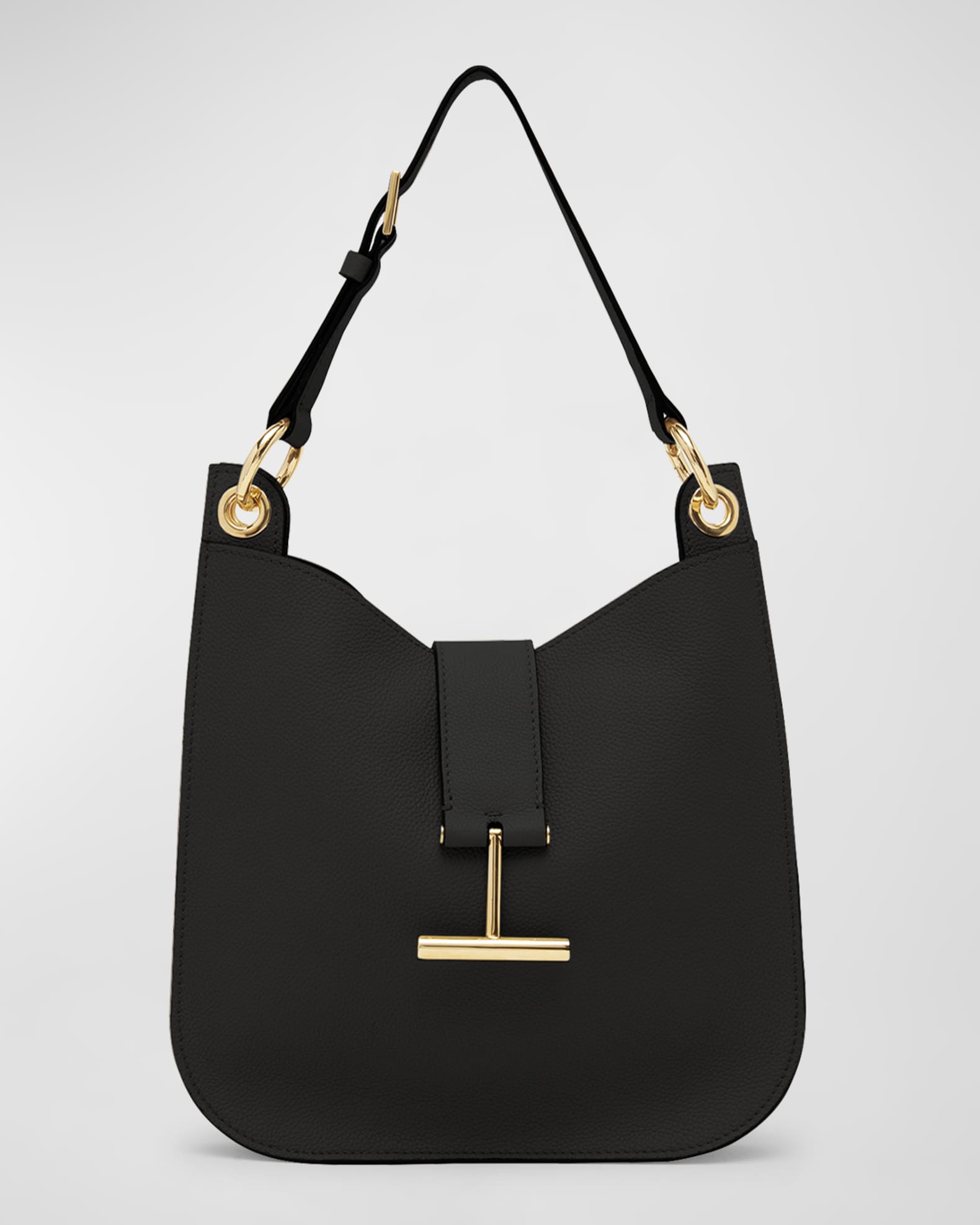Tara Small Hobo Crossbody in Grained Leather 0