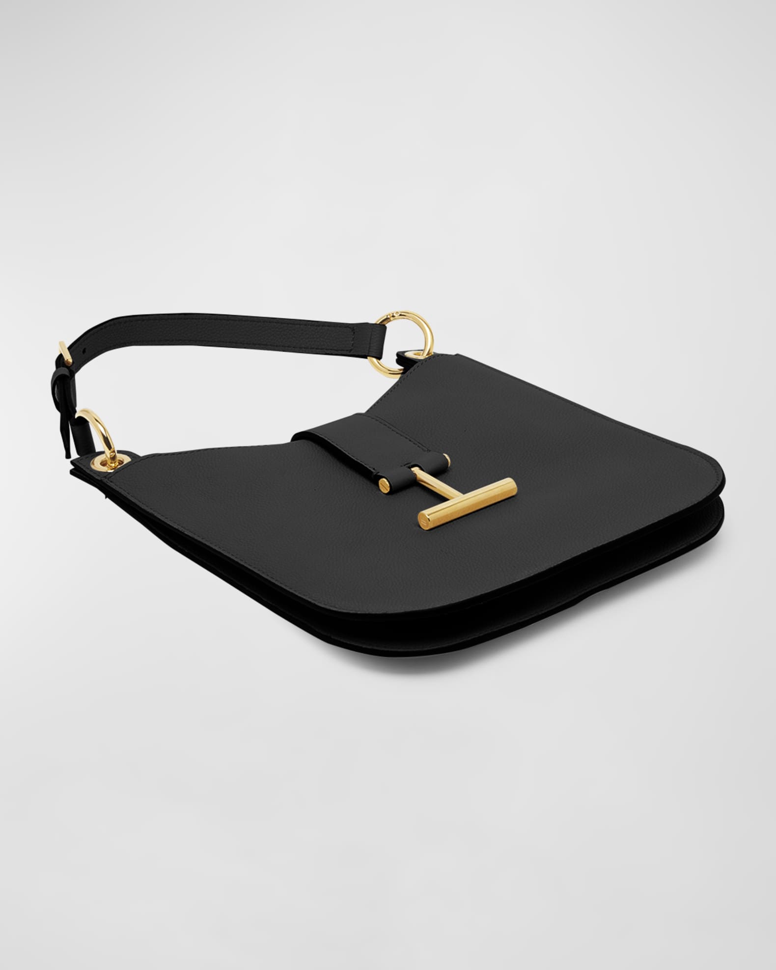 Tara Small Hobo Crossbody in Grained Leather 1