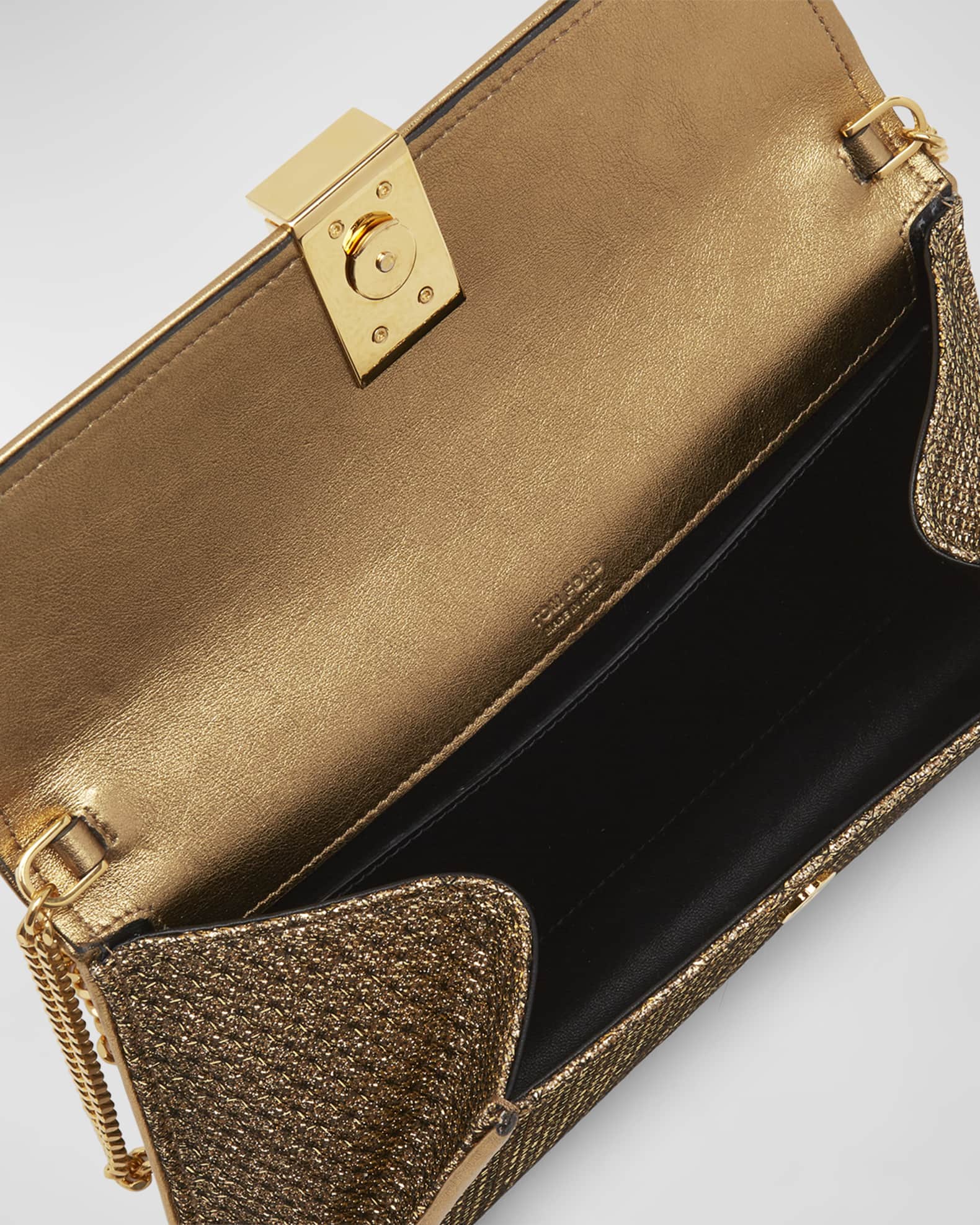 TOM FORD Nobile Clutch in Textured Fabric | Neiman Marcus