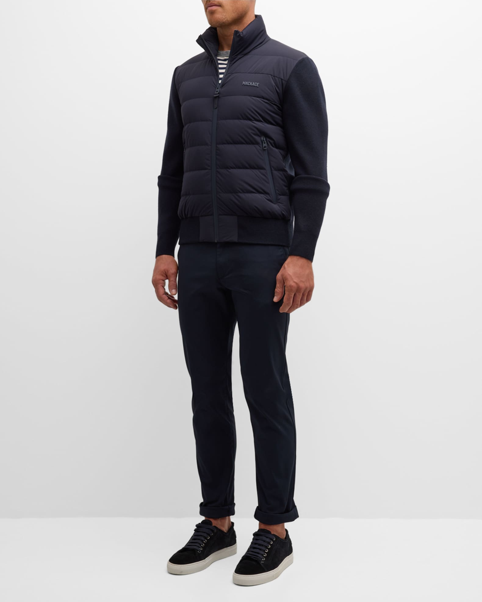 Mackage Men's Haney City Hybrid Down Jacket | Neiman Marcus