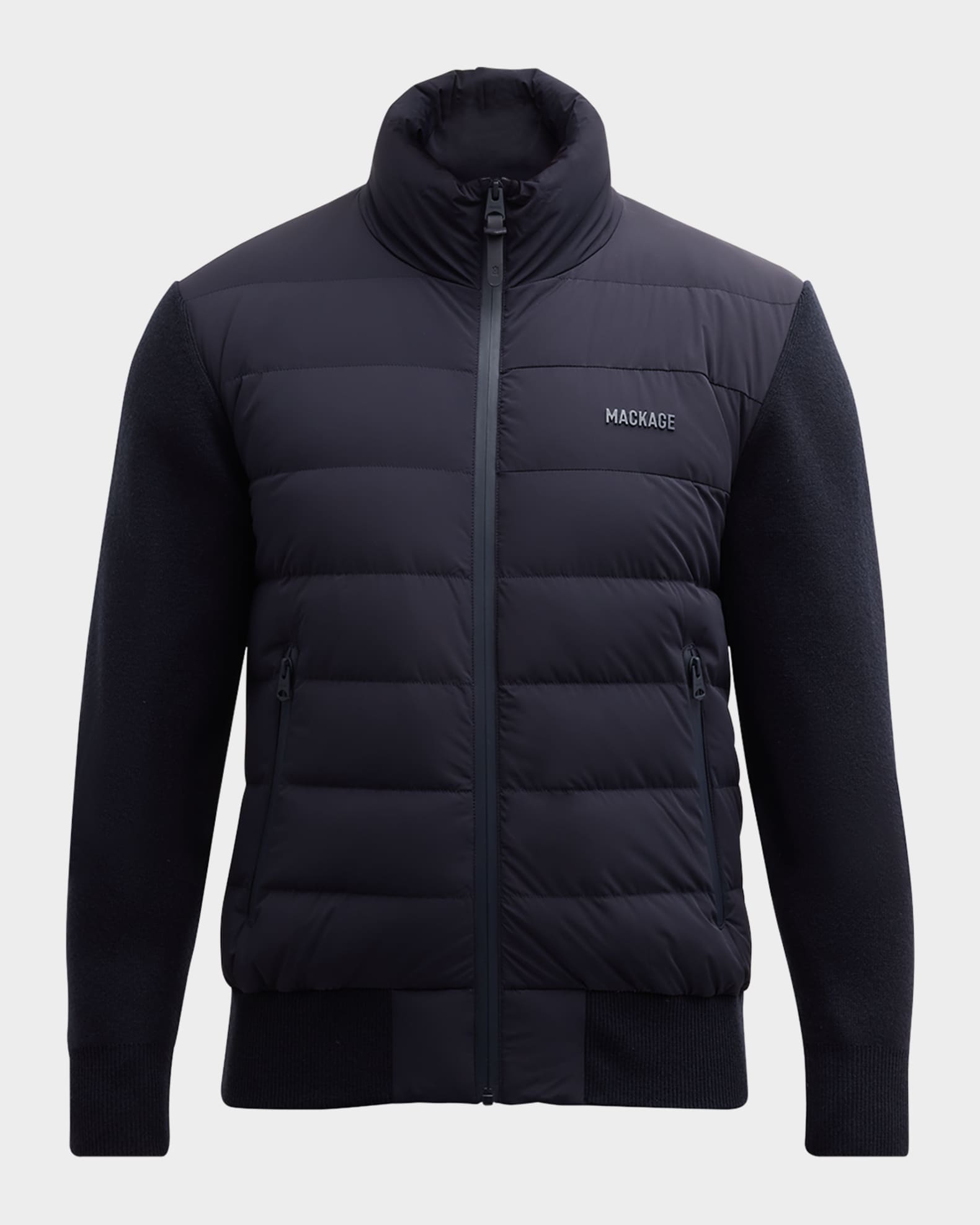 Mackage Men s Haney City Hybrid Down Jacket Blue Men s XL Coats Jackets Outerwear Winter Coats Parkas Puffer Coats