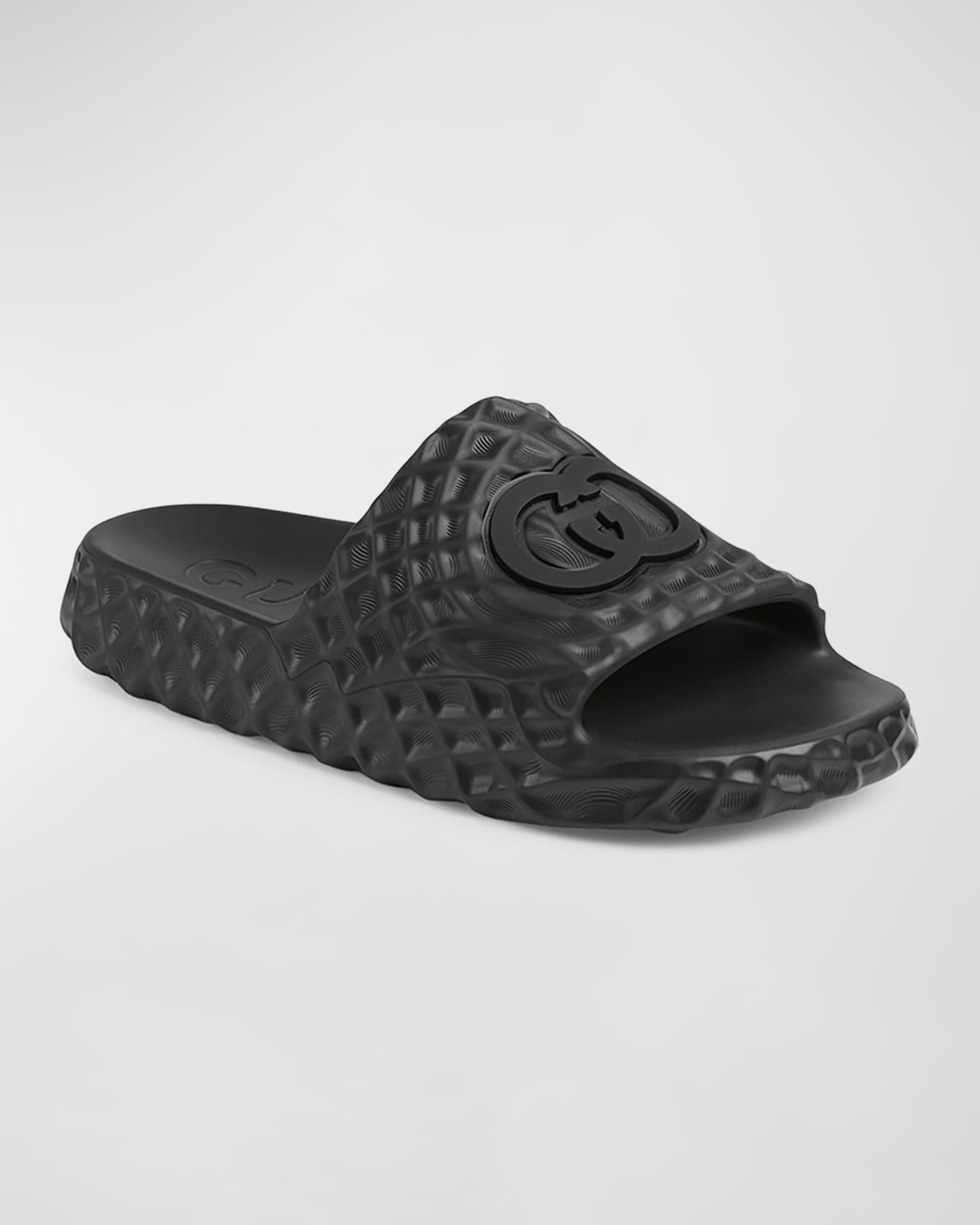 Mens gucci pool slides clearance