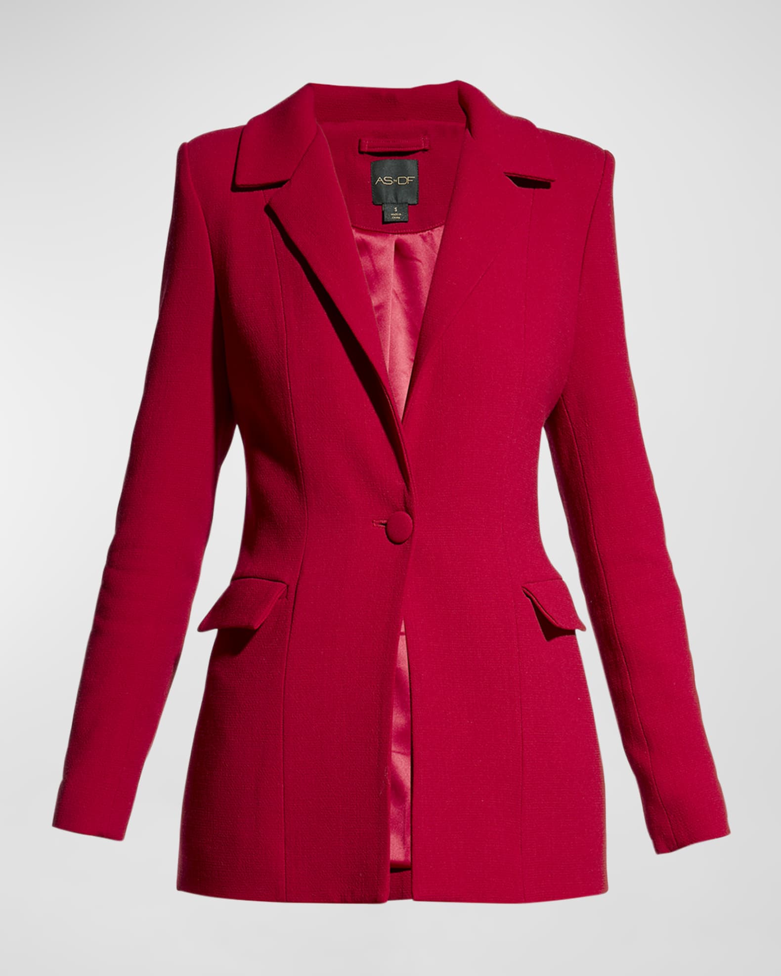Billie Collarless Single Breasted Blazer main image 0