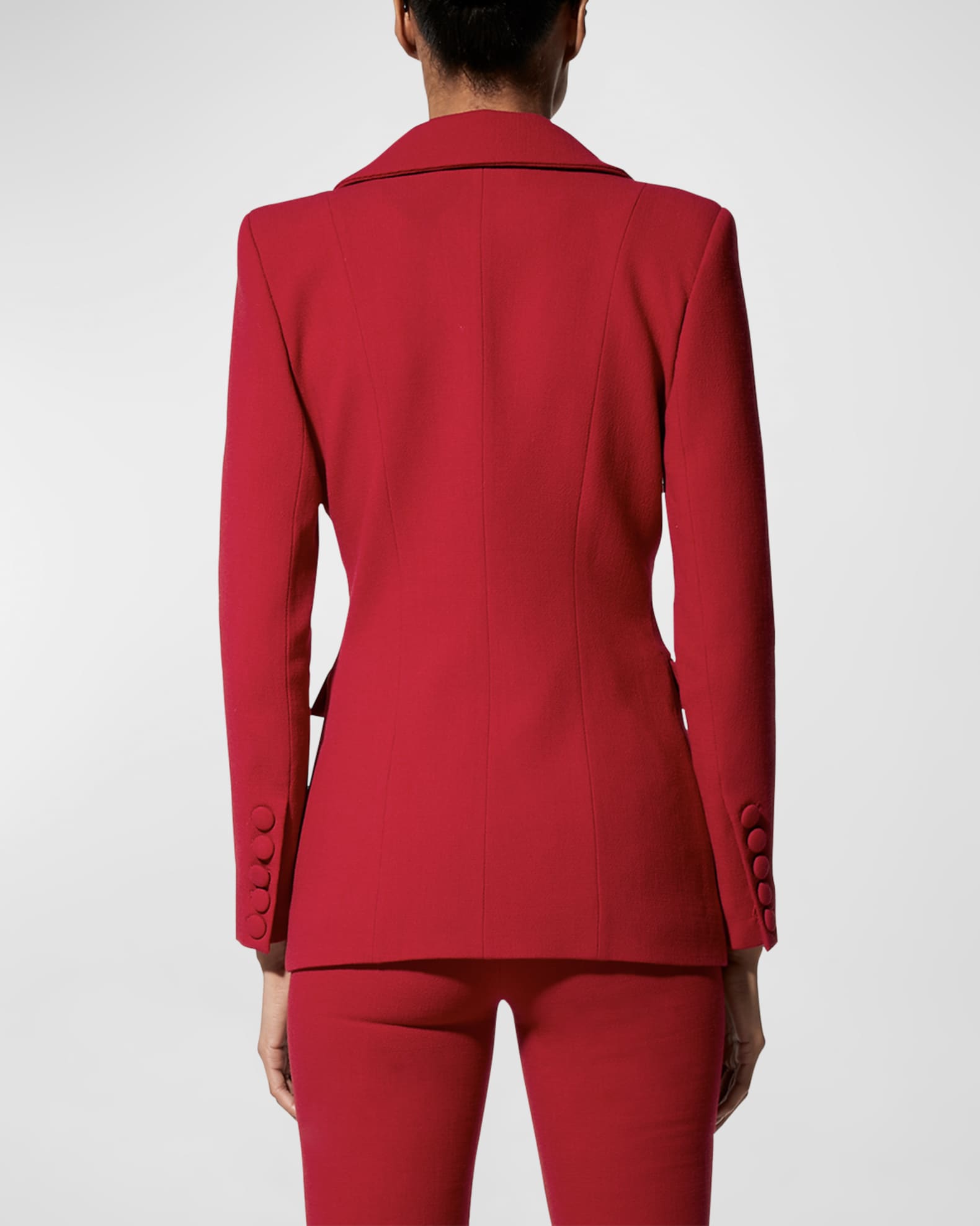 AS by DF Billie Single-Breasted Crepe Blazer | Neiman Marcus