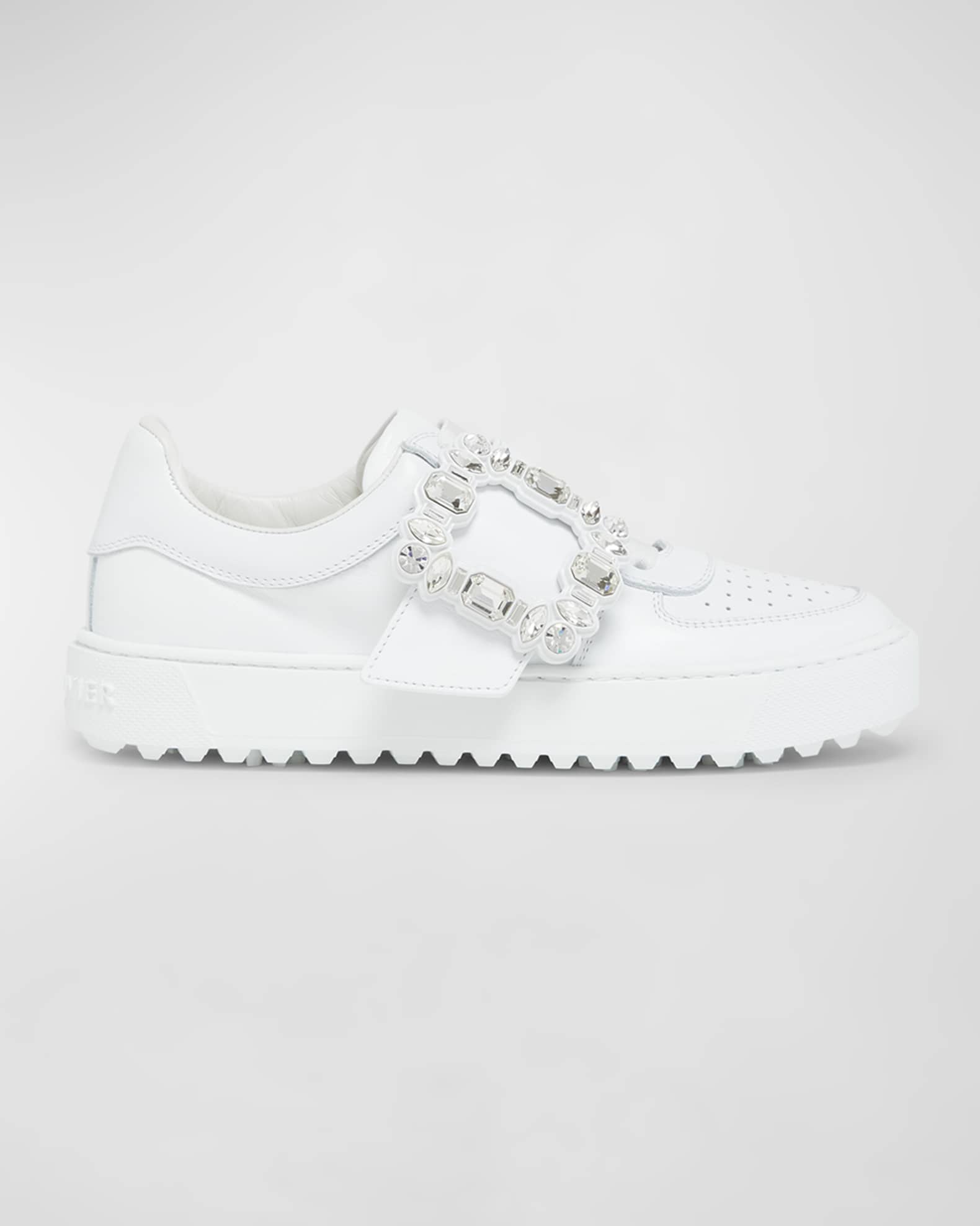 Very Vivier Leather Low Top Sneakers