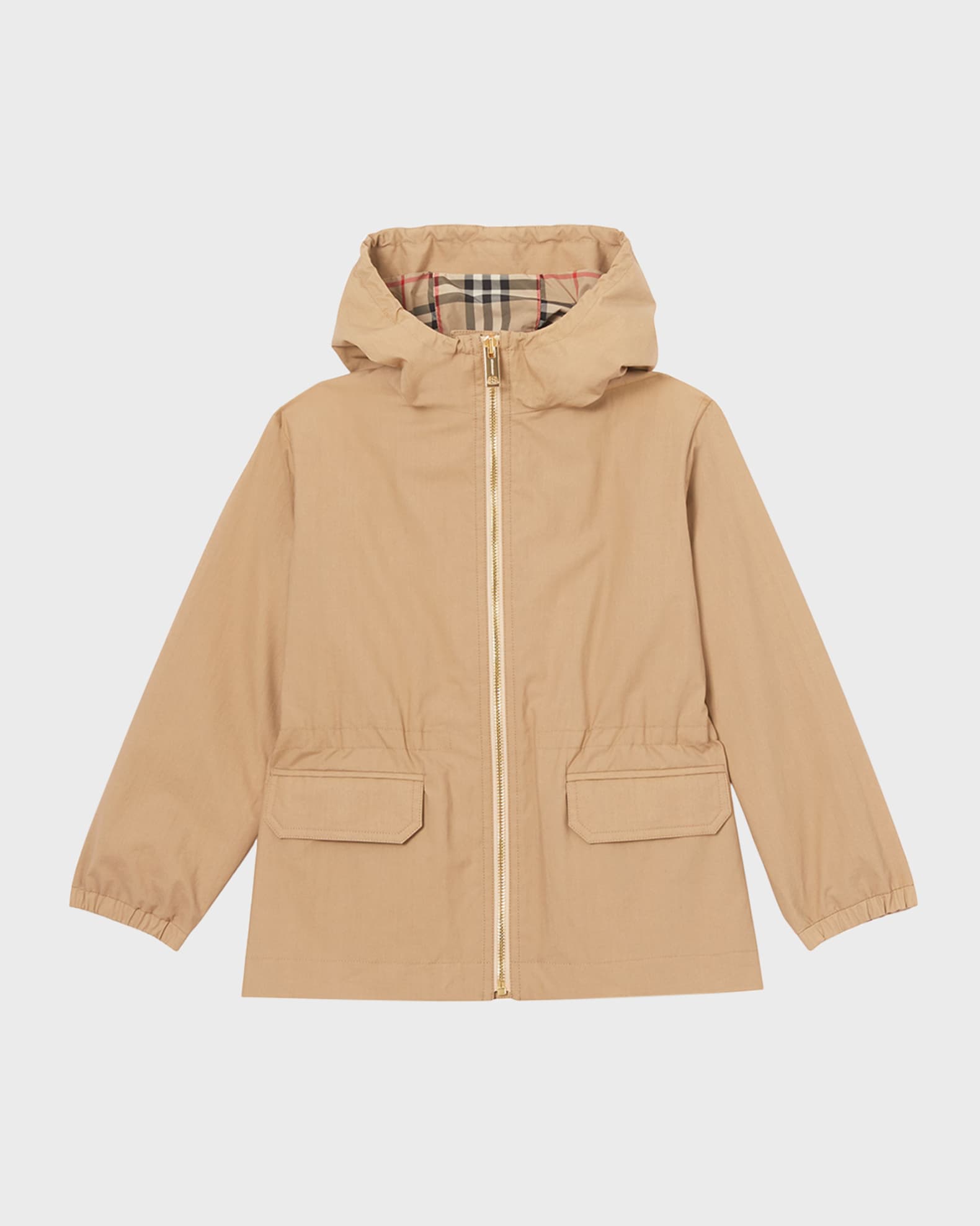 Burberry Girl's Bridget Raincoat, Size 314 Neiman Marcus